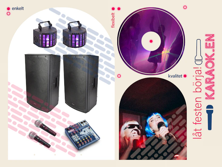Professionellt karaokepaket med enkel installation – förhöj din fest!