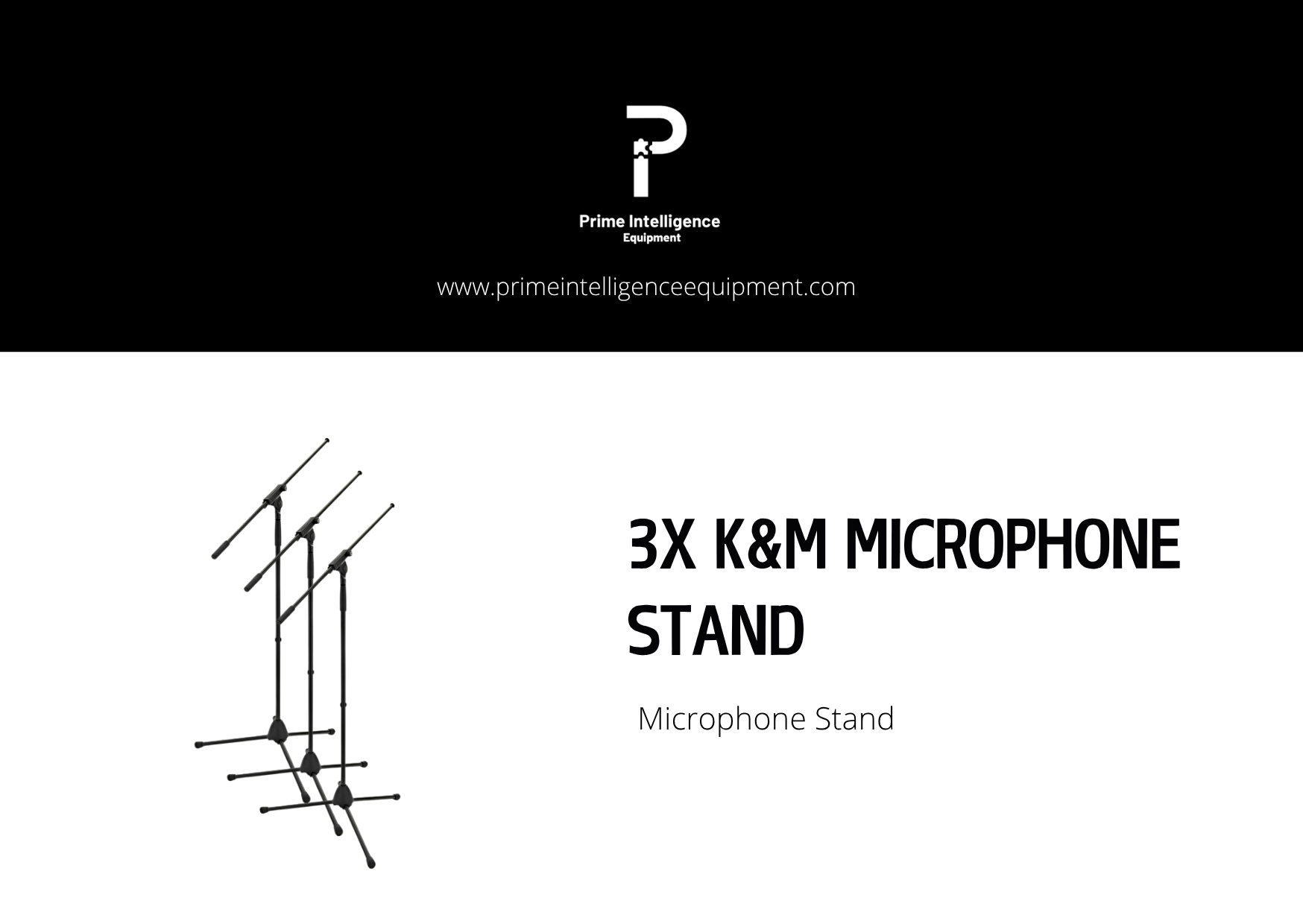 K&m microphone stand x3
