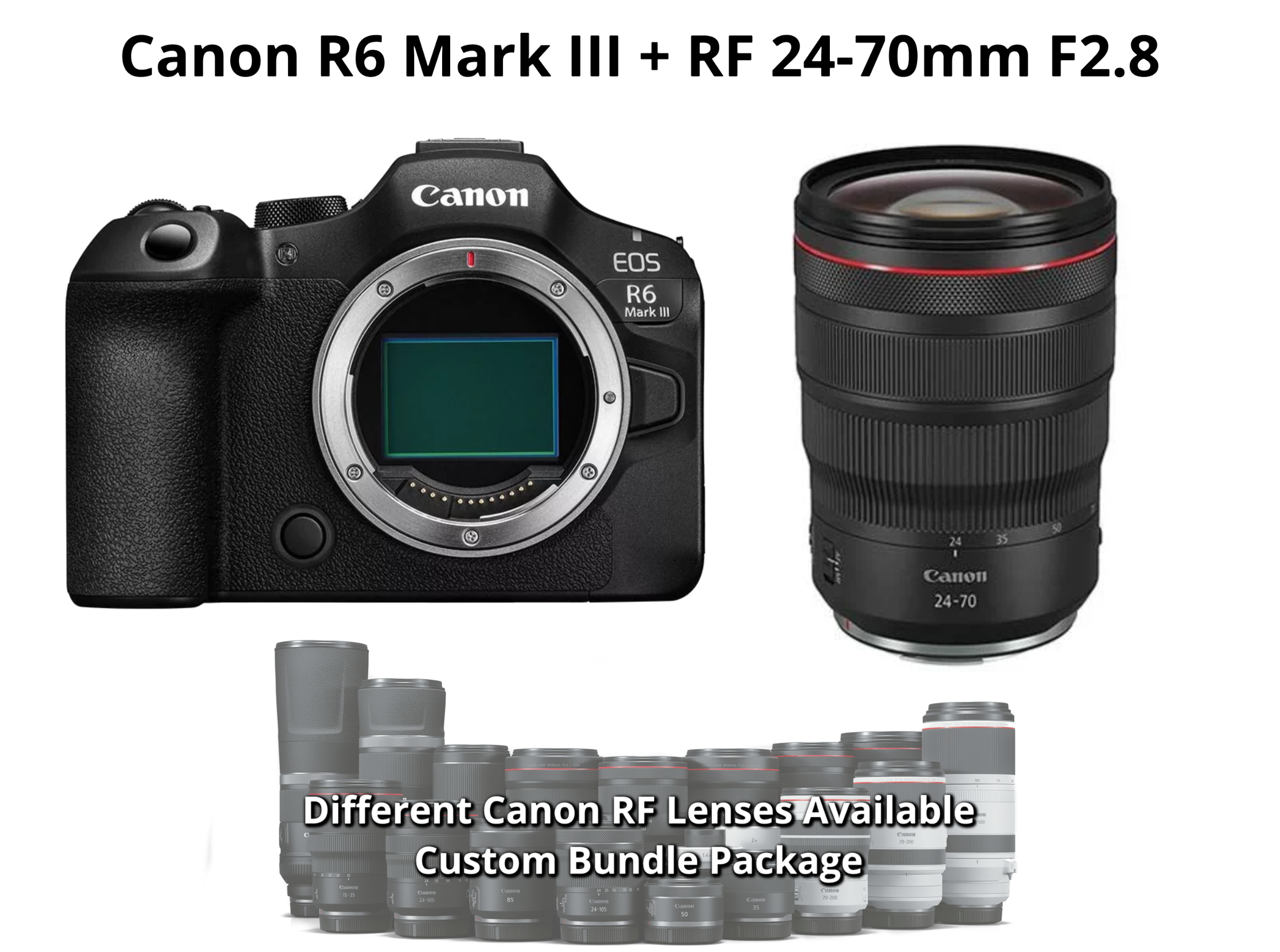 Canon r6 mark iii + rf 24-70mm f/2.8l is usm