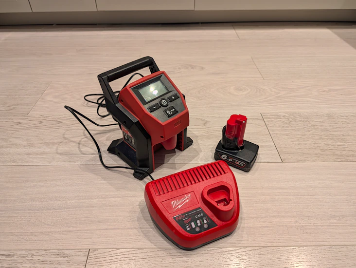 Batteridriven kompresson