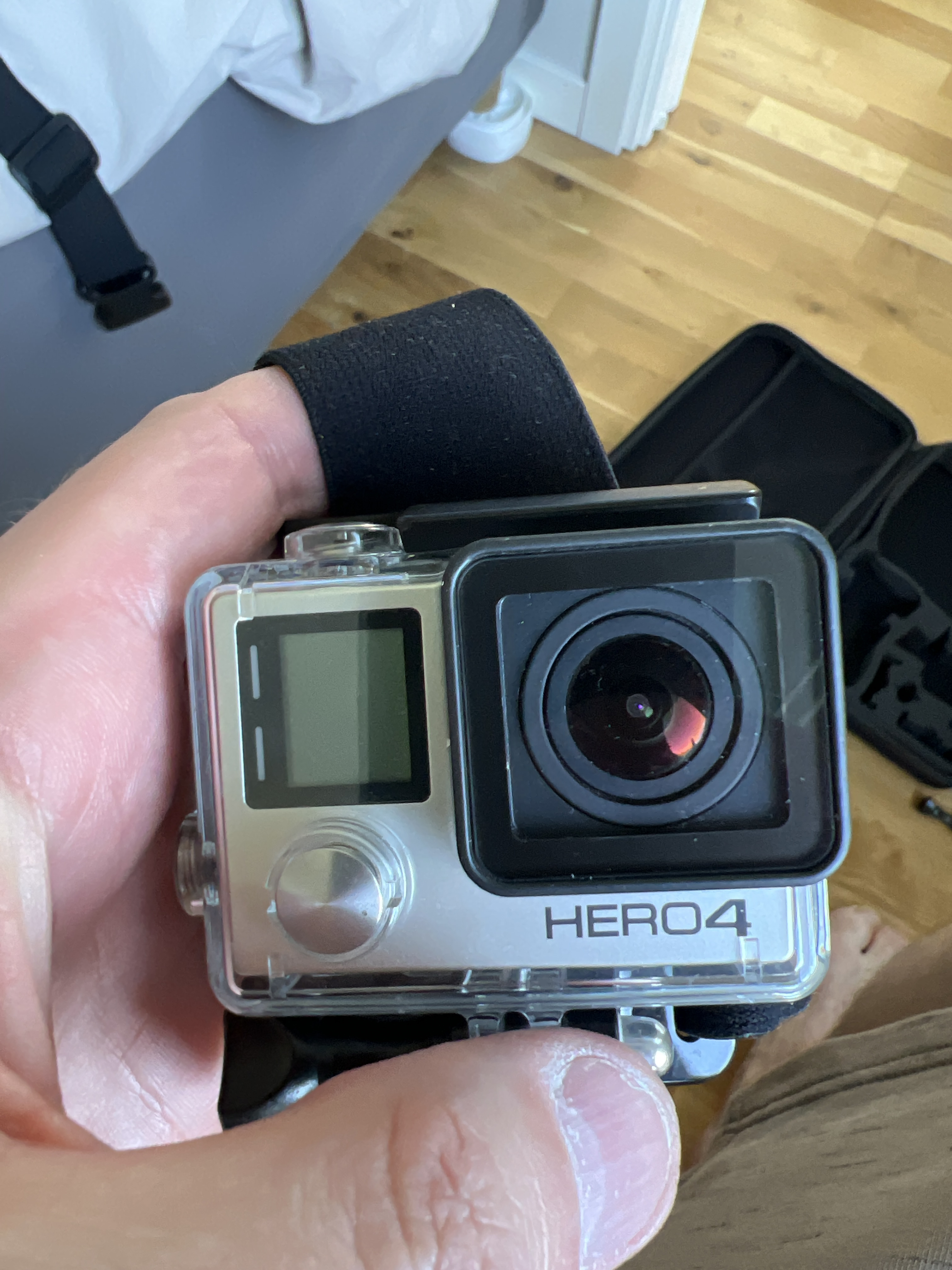 Go pro hero 4 med tillbehör för dykning, cykling, motorcross med mera 