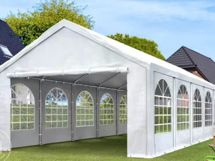 Partytält 5x8m för 45-80 personer