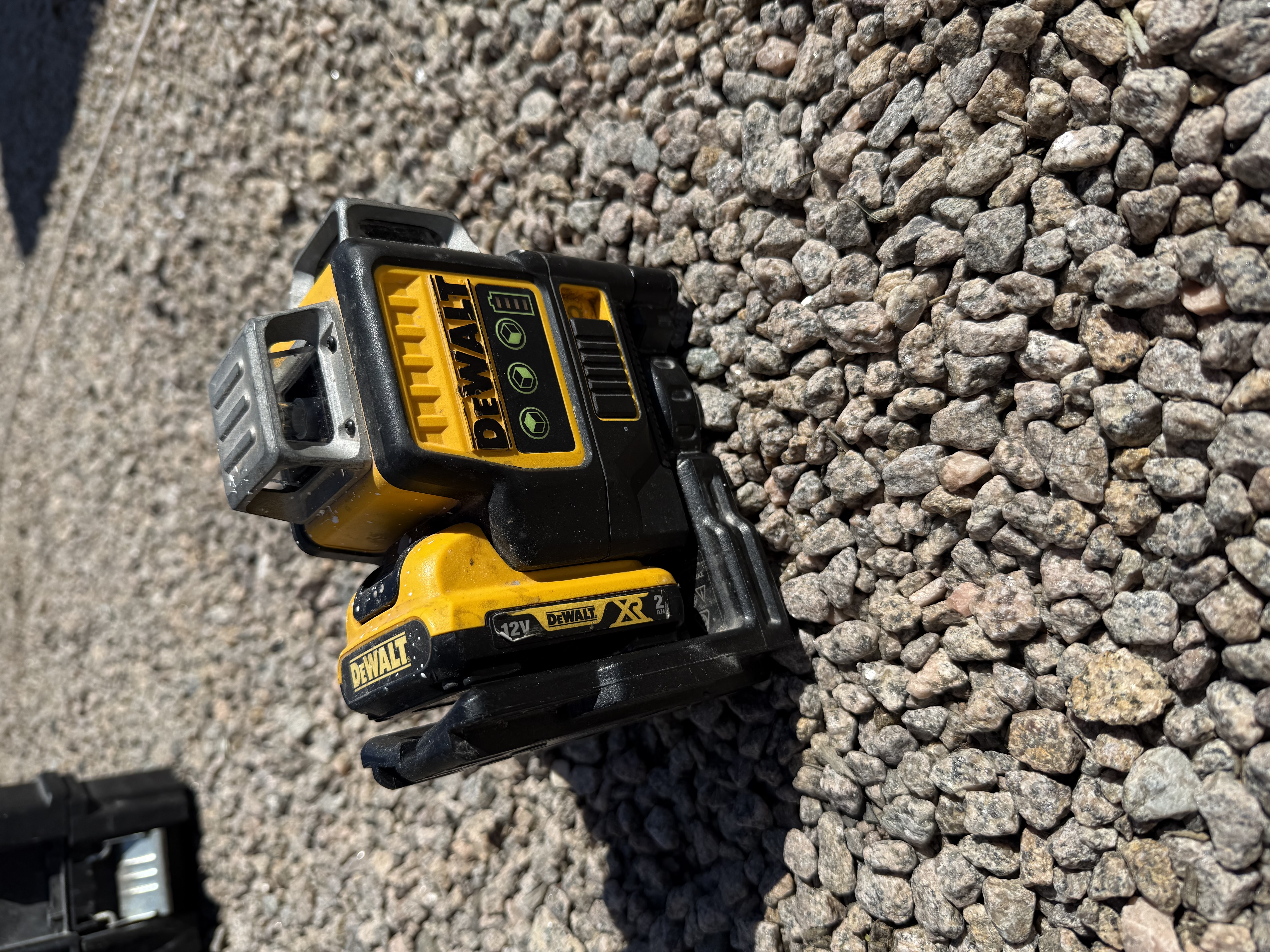 Dewalt 12v 360° grønn linjelaser + detektor