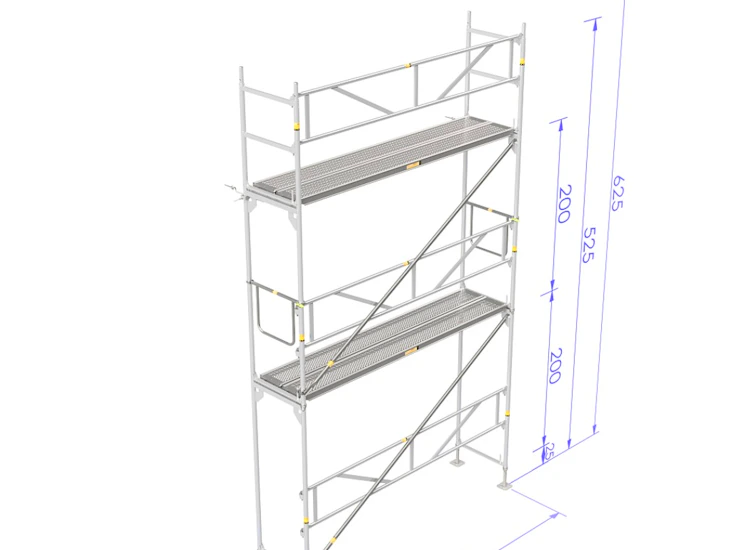Byggställning aluminium 2 sektioner uthyres