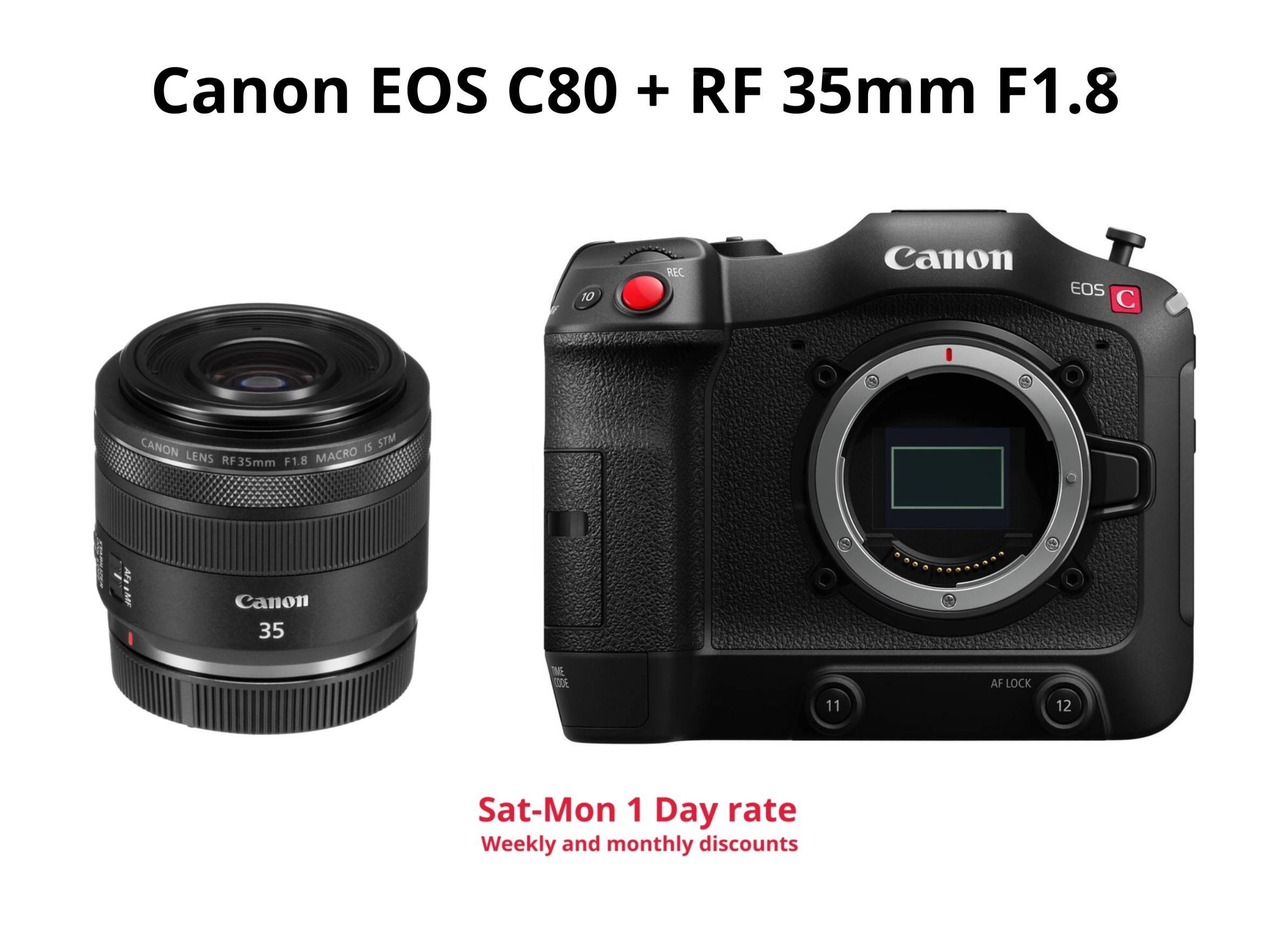 Canon c80 + rf 35mm f1.8 