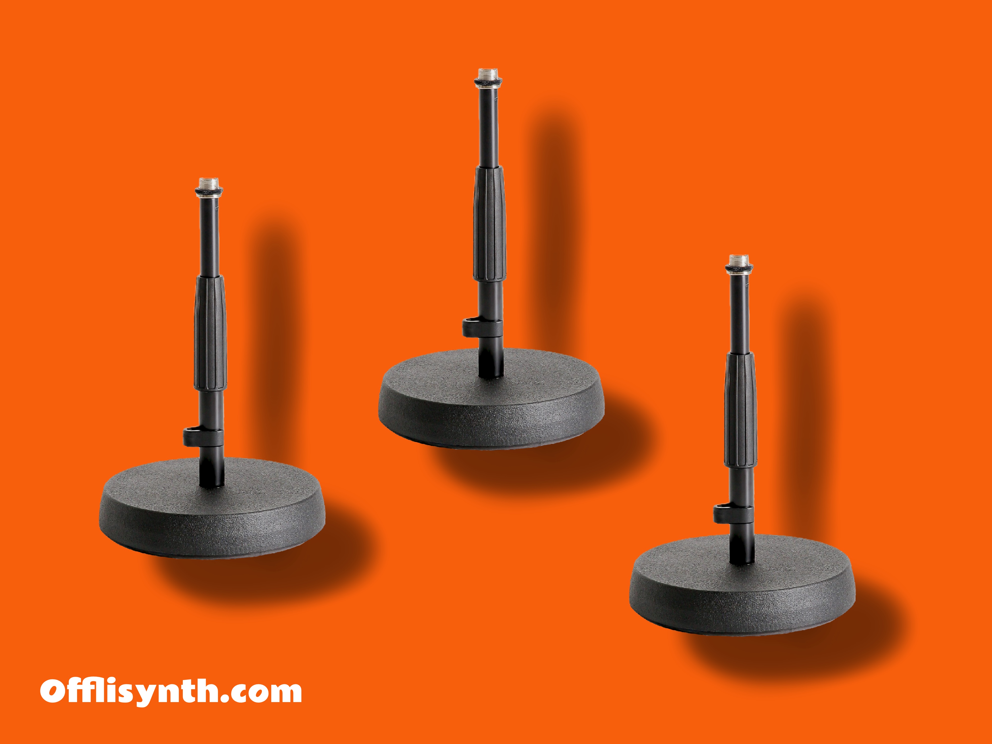 3x mic table stand 