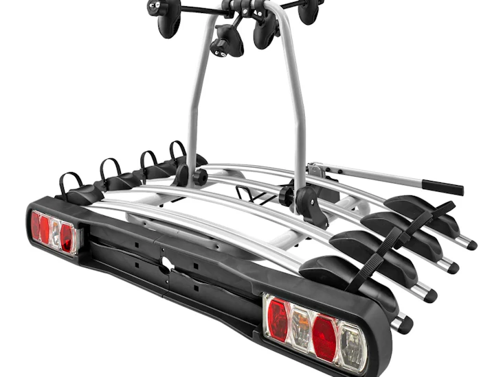 Cykelhållare för dragkrok – plats för 4 cyklar + tilt