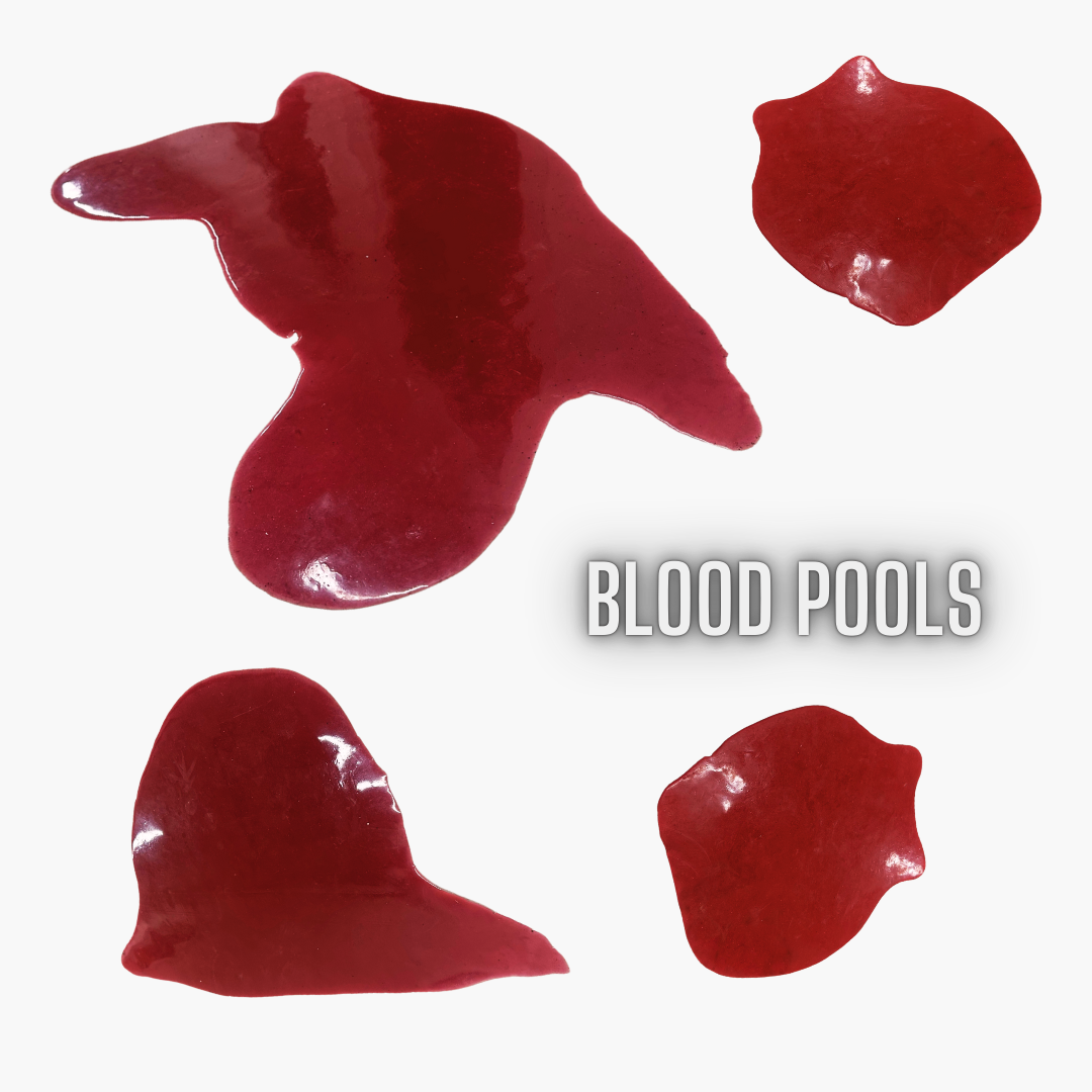 Realistic silicone blood pools – mess-free gore for film & display