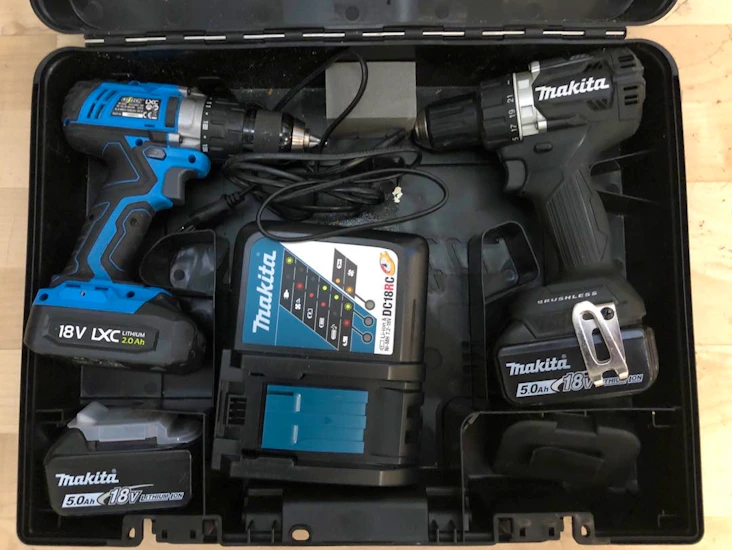 Makita 18v og cotech 18v maskiner leies ut