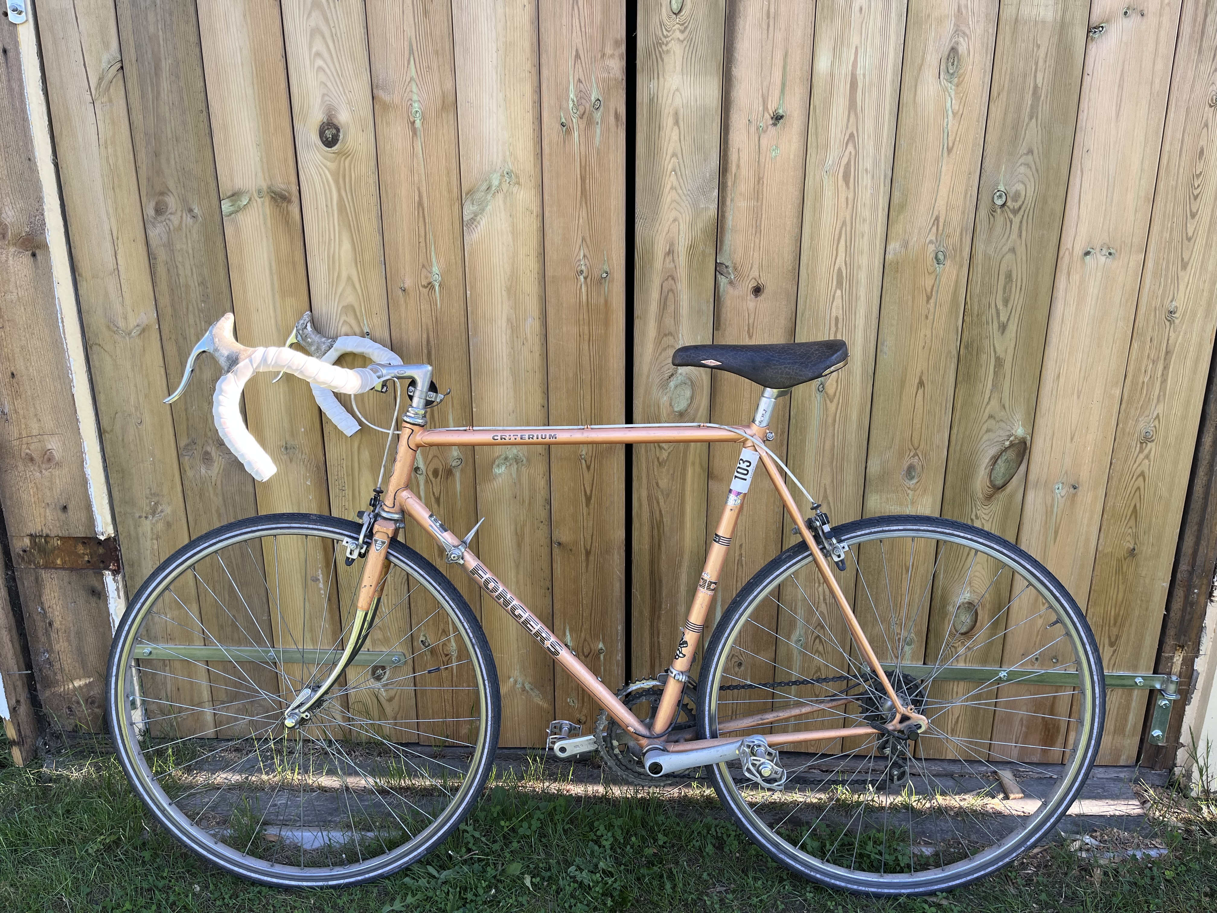 Vintage racercykel från nederländerna – fongers criterion 103