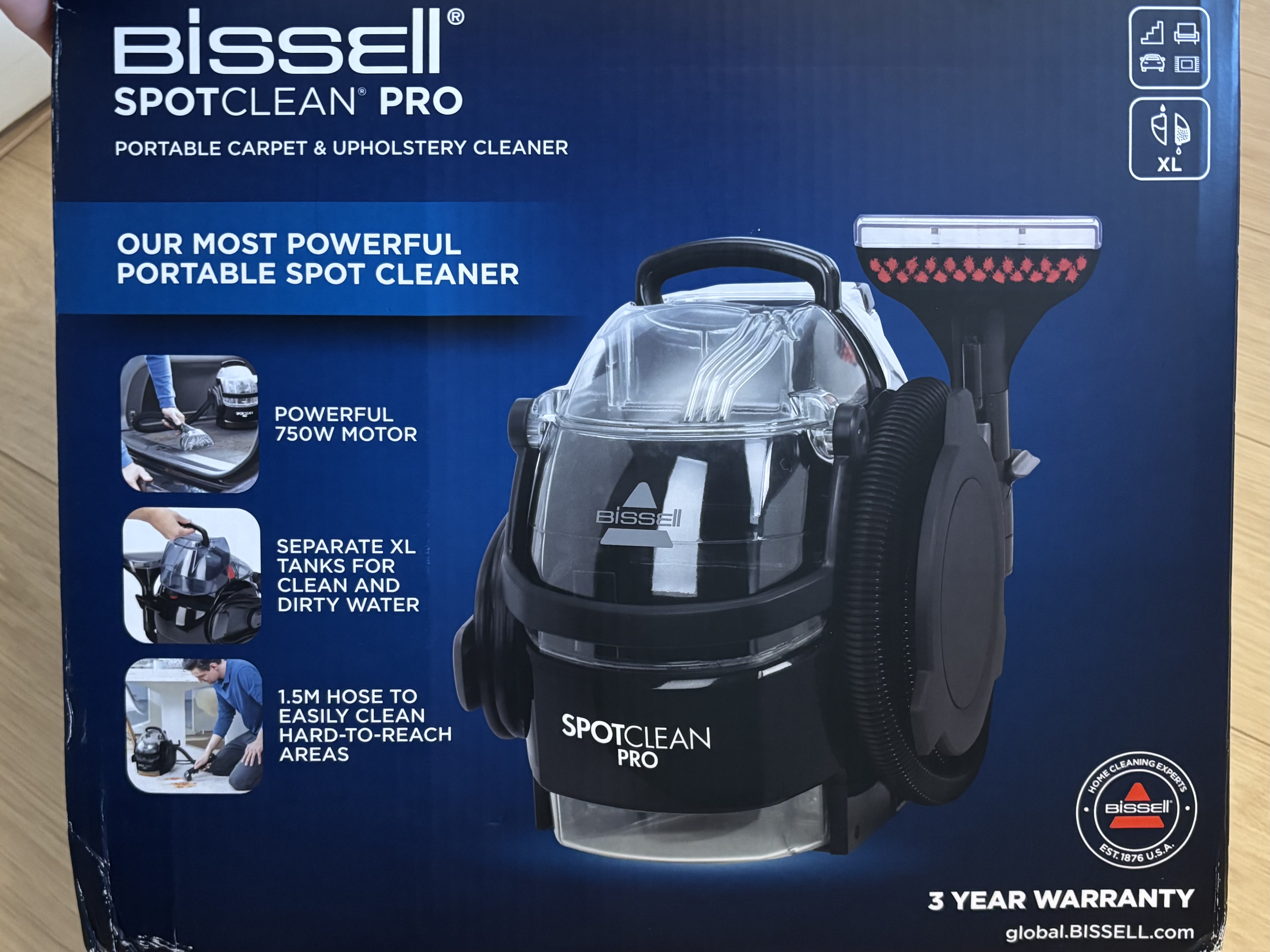 Bissel spotclean pro - portable carpet & upholstery cleaner