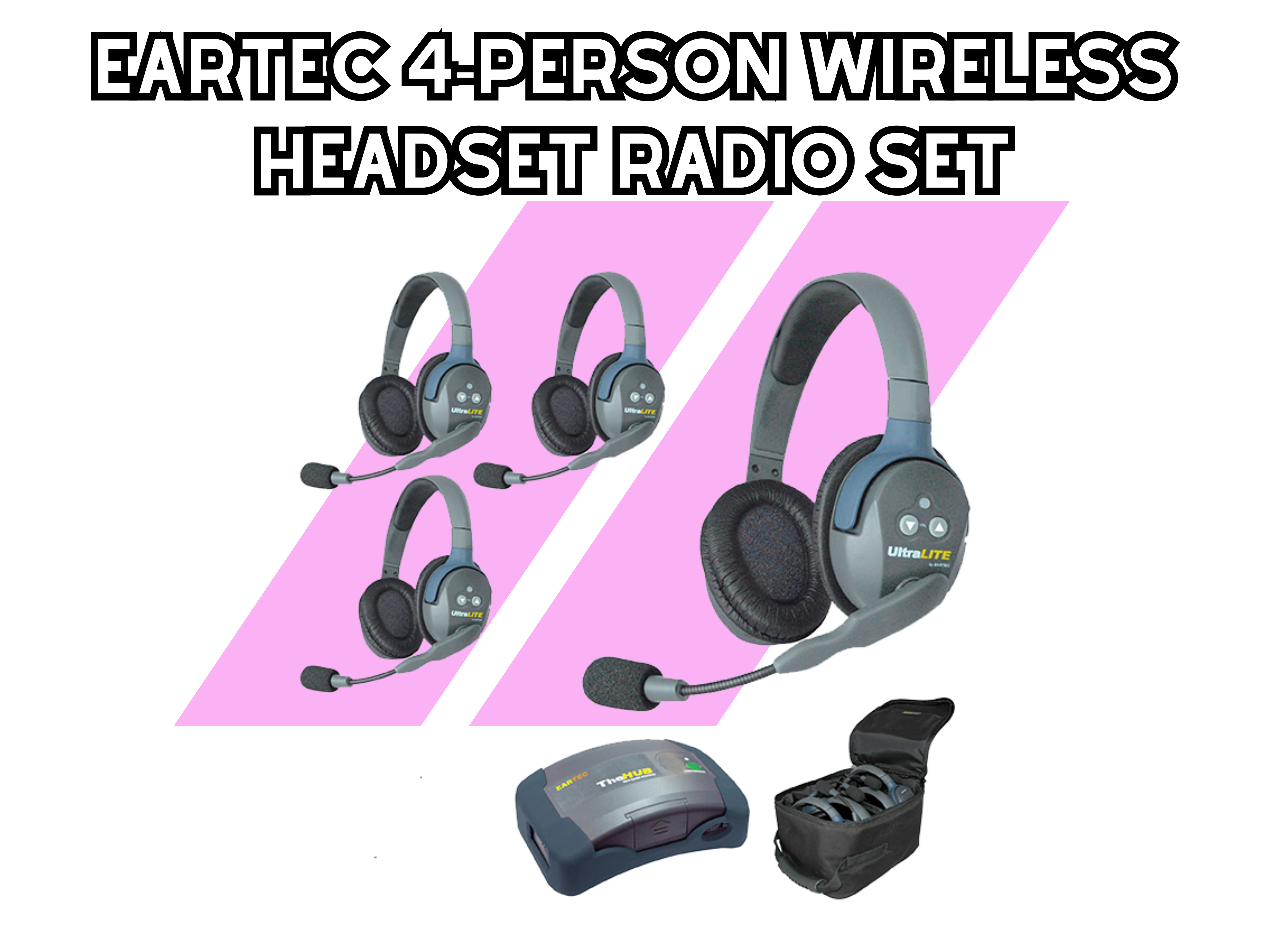 Eartec 4-person wireless headset radio set