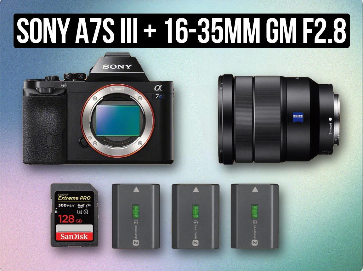 Sony a7s iii + 16-35mm gm f2.8 zoom lens mirrorless camera 4k sony a7siii a7 a7s3 gmaster lens g-master 