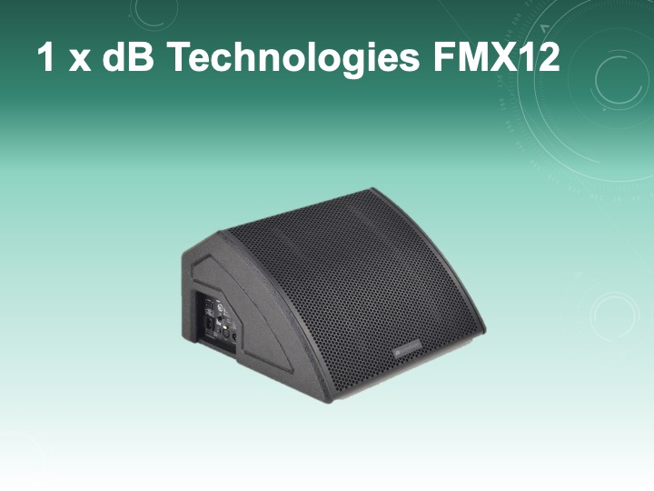 Db technologies fmx12 12-inch active floor monitor (single unit)