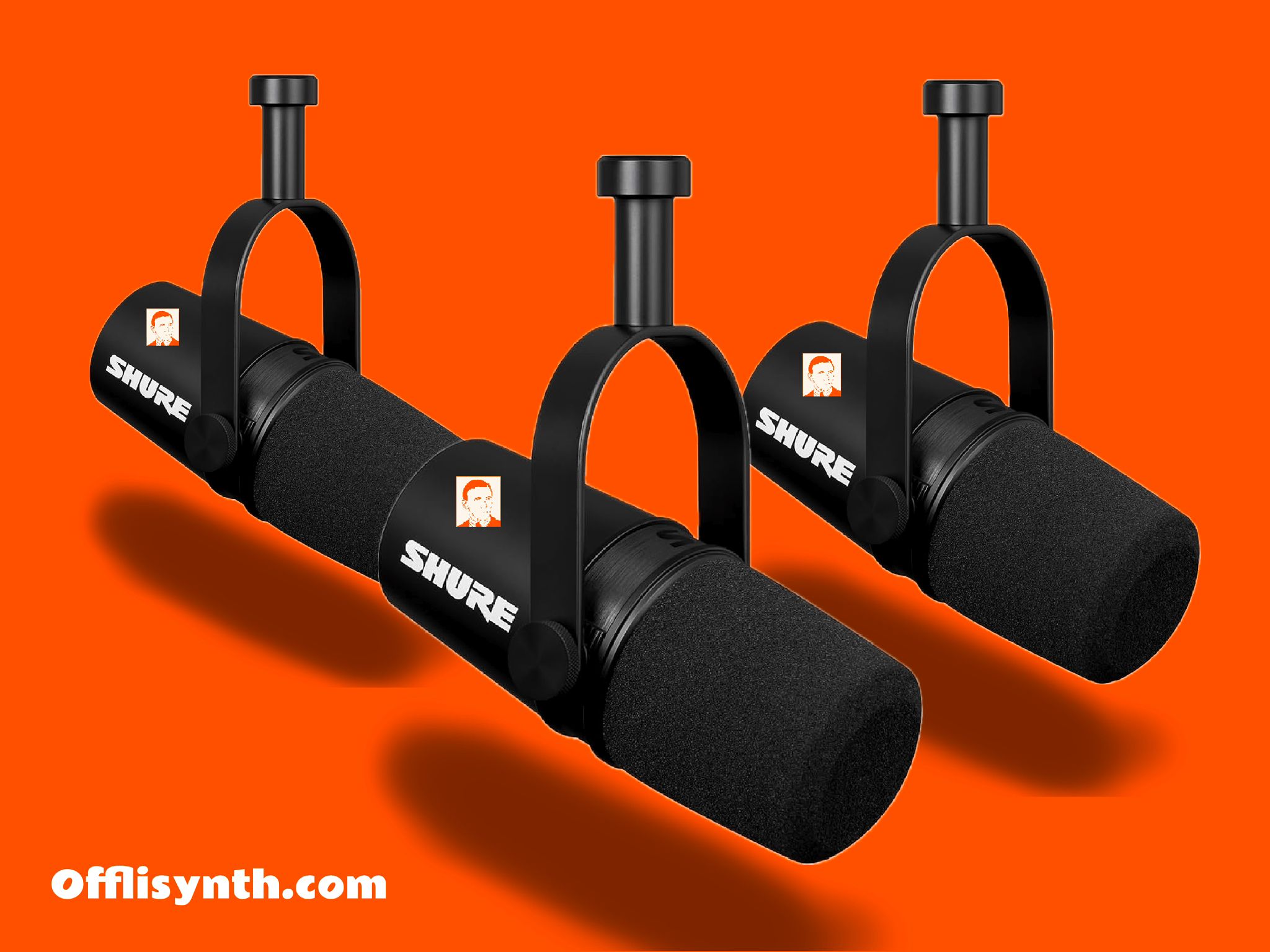 3x shure mv7x - bundle at offlisynth