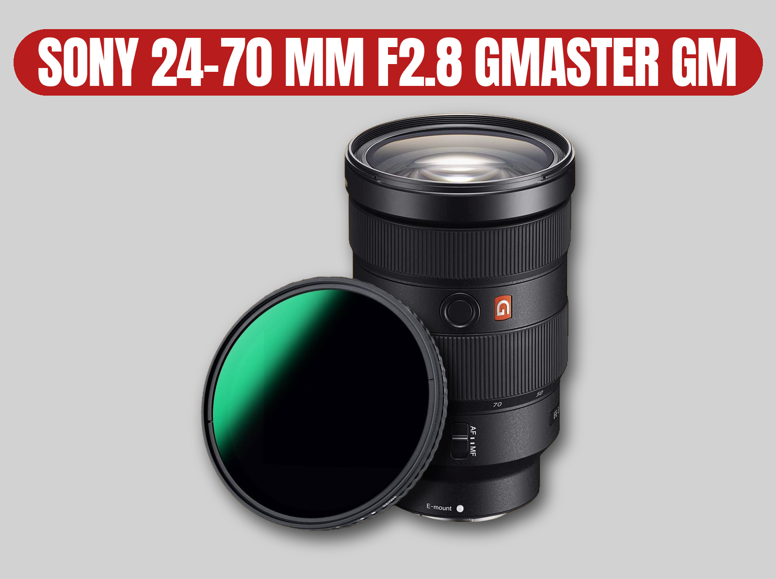 Sony 24-70mm f2.8 gm zoom lens | e-mount, autofocus, variable nd filter (vnd)