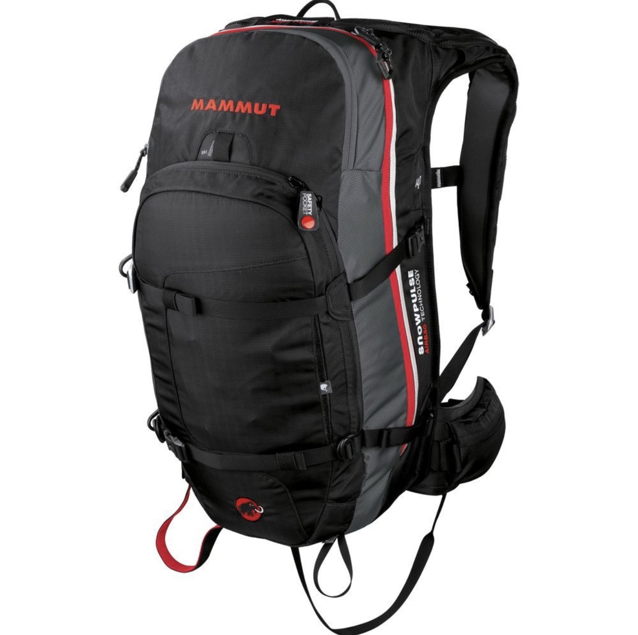 Mammut pro skredsekk med komplett utstyr