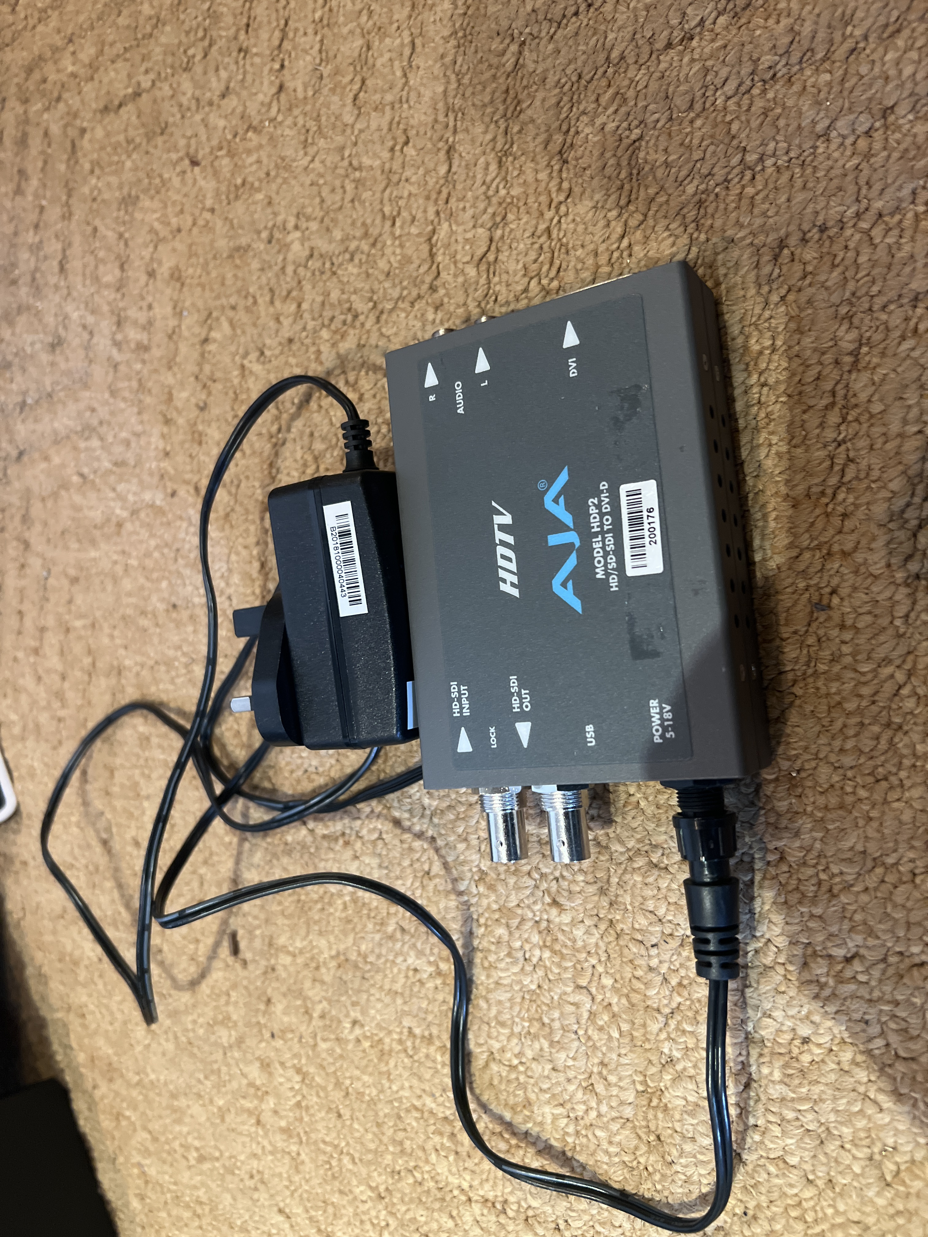 Aja hdp2 sdi to dvi converter