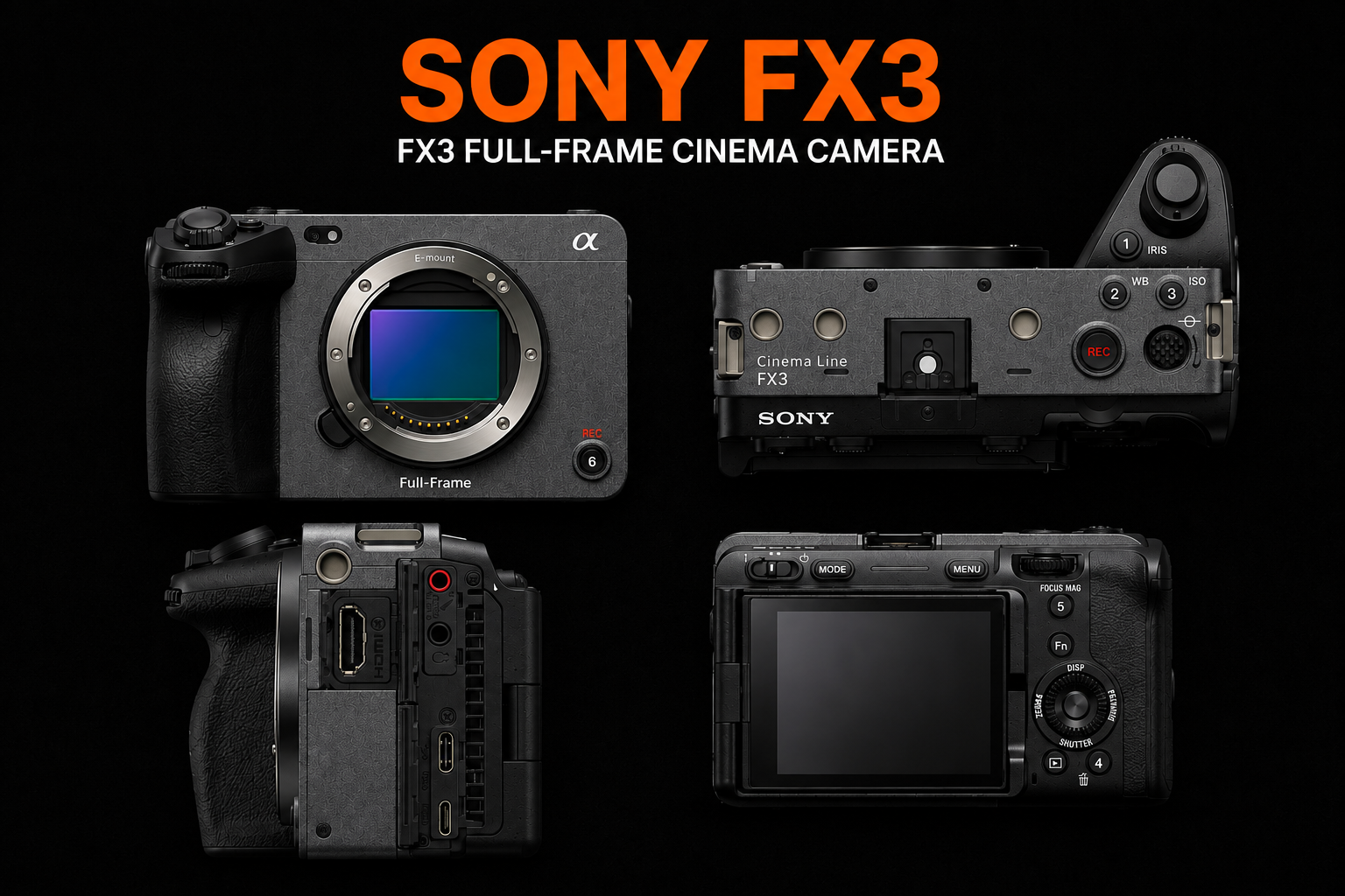 Sony fx3 full‑frame cinema camera 