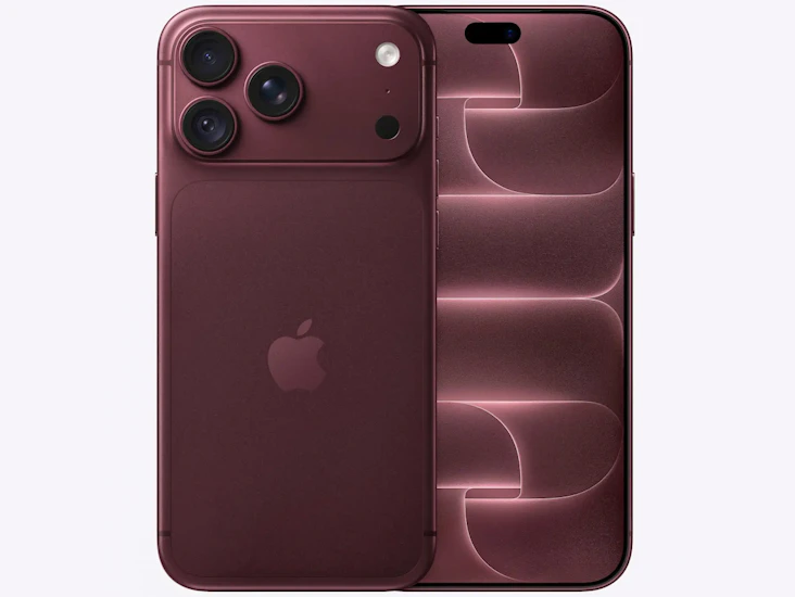 Iphone 18 pro max burgunder til leie