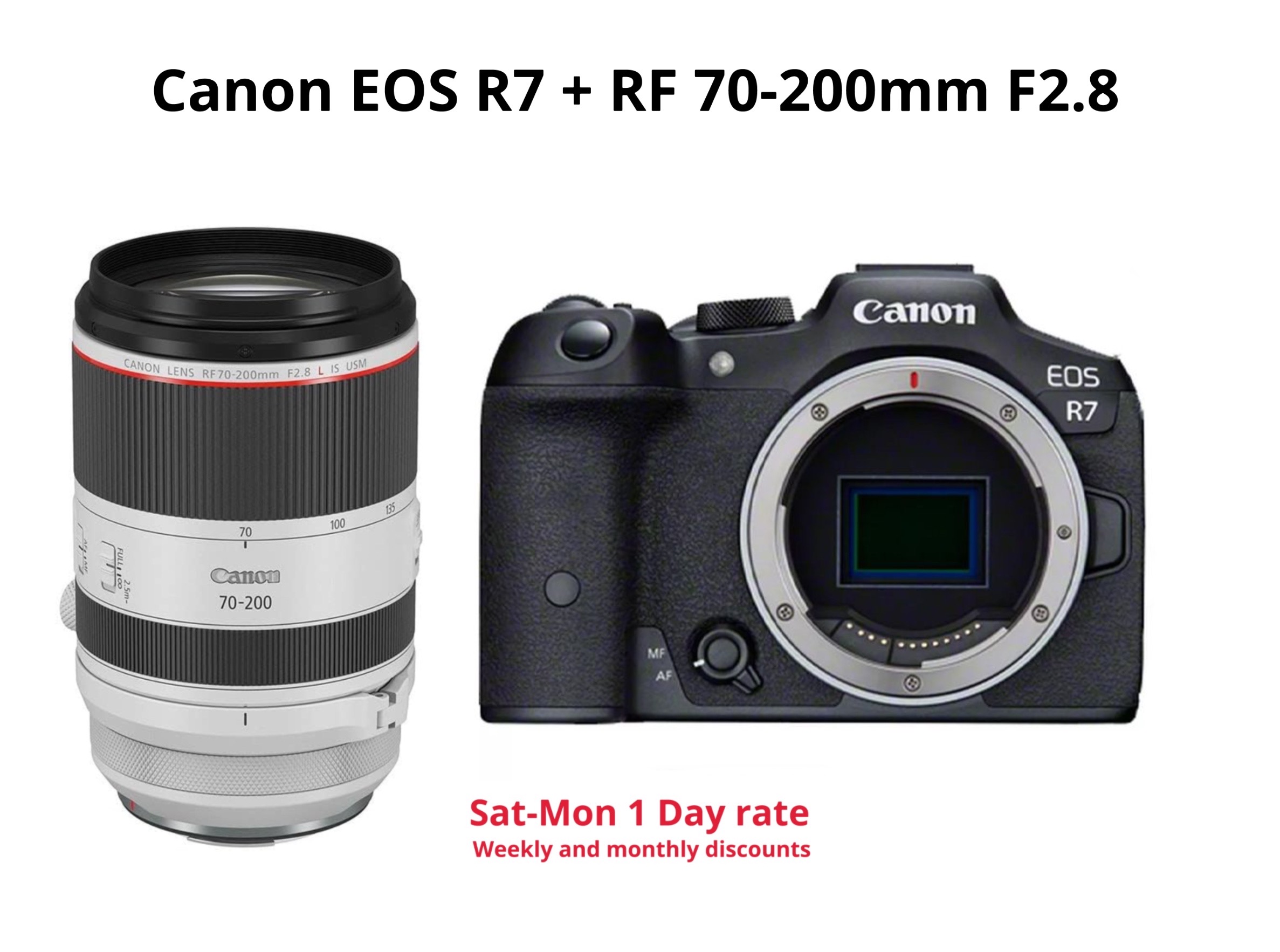 Canon r7 + rf 70-200mm f2.8 