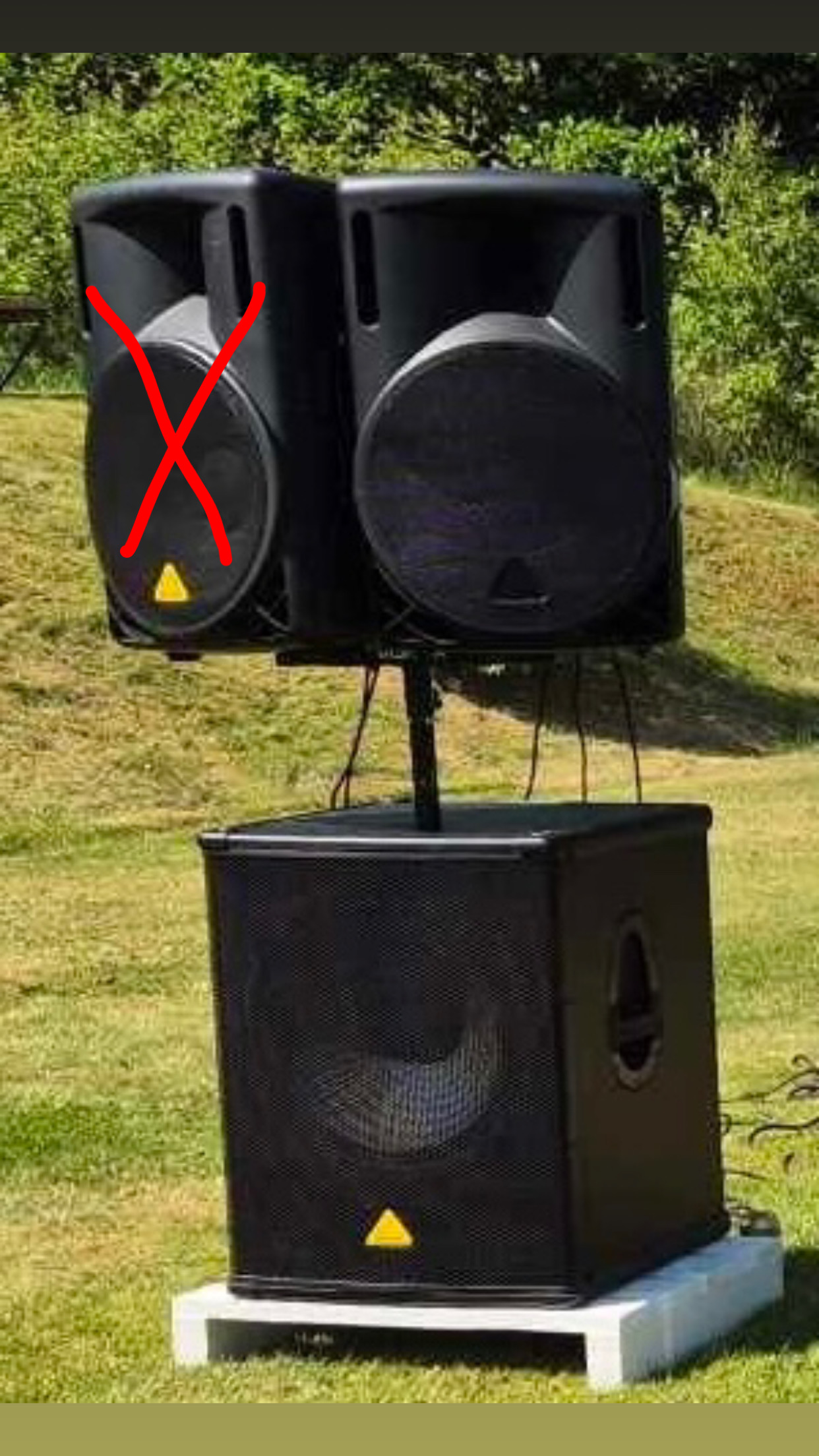 Behringer pa-kit uthyres 