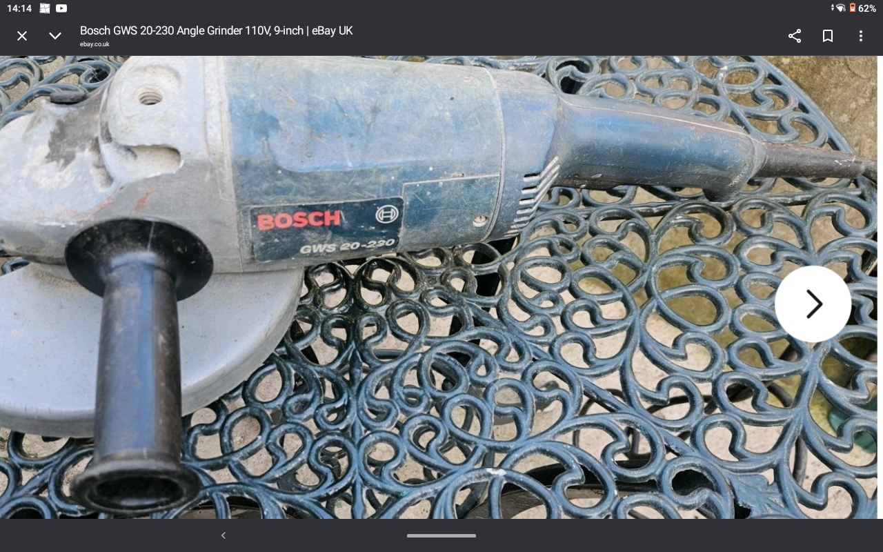 Bosch 9  inch grinder 