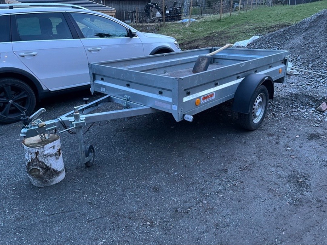 Öppet obromsat eu-släp