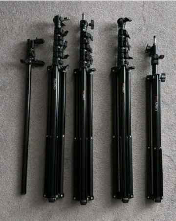 4 x pixapro 240cm lighting stands with bag