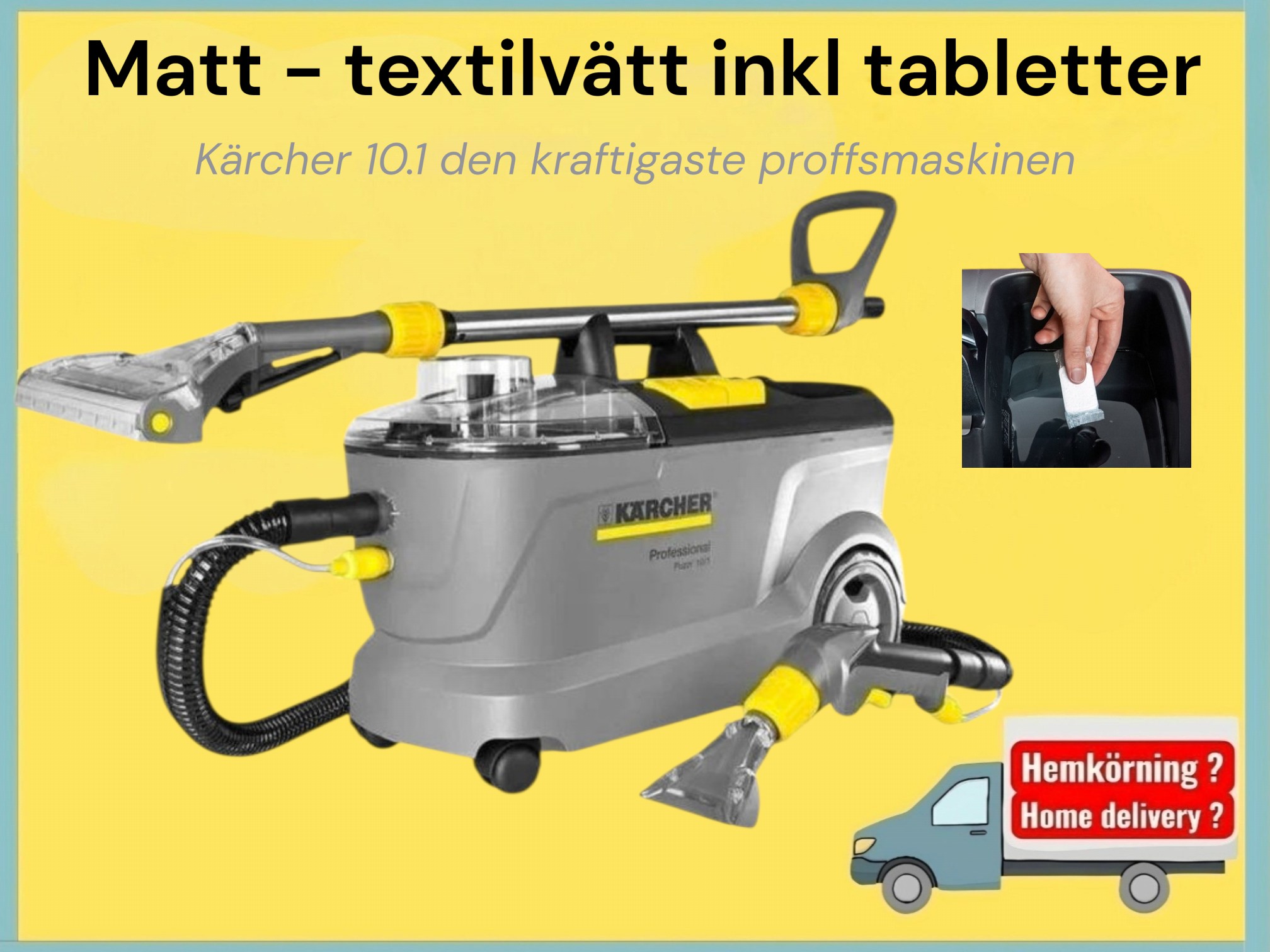 Mattvätt kärcher 10.1 professionell inkl tabletter