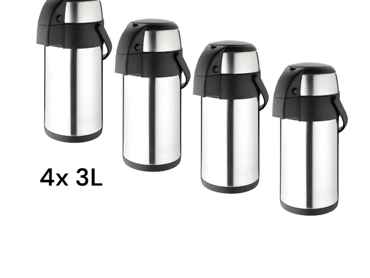 4x tea coffee airpot flask 3l hot cold drink event party