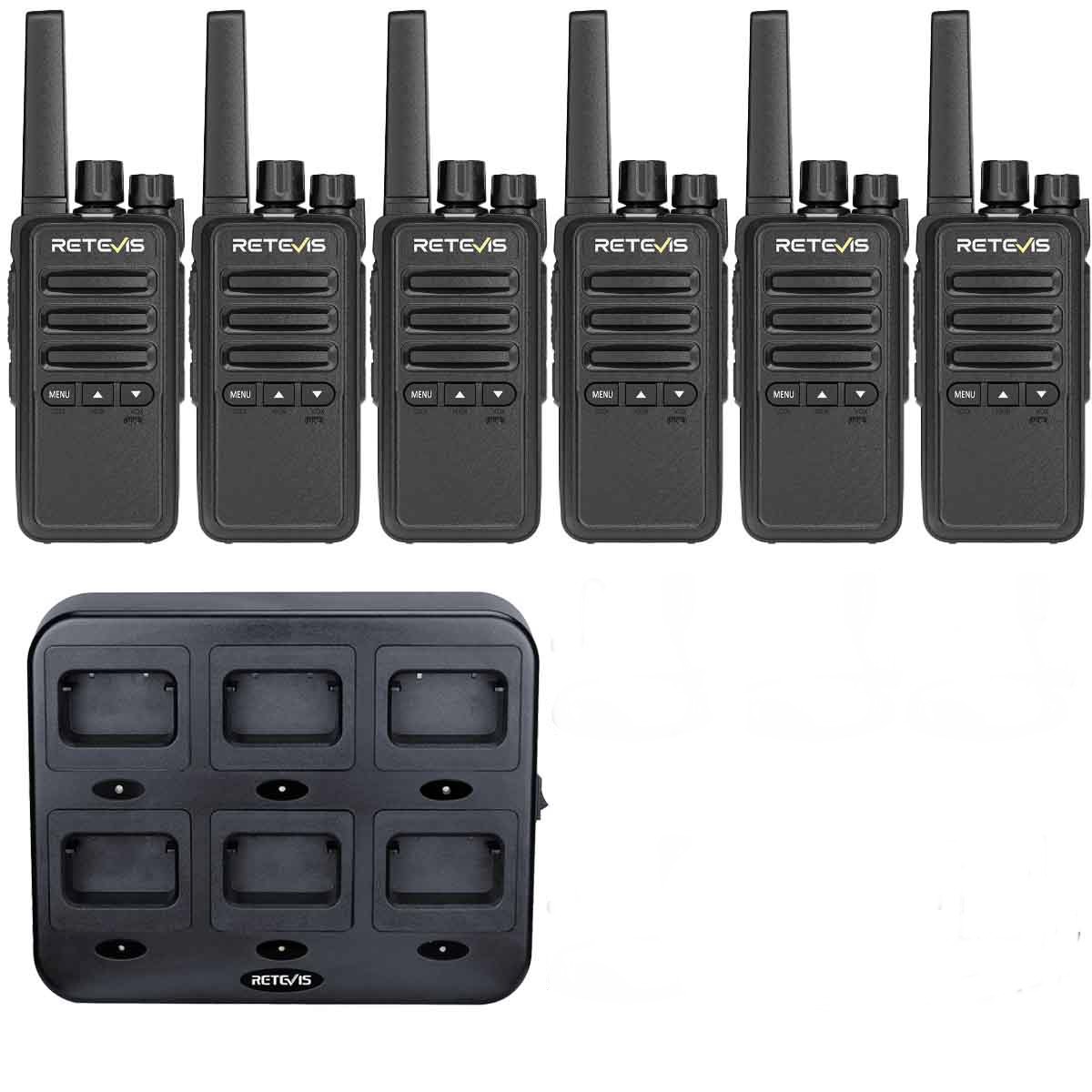 6 x retcvis rt668 radios