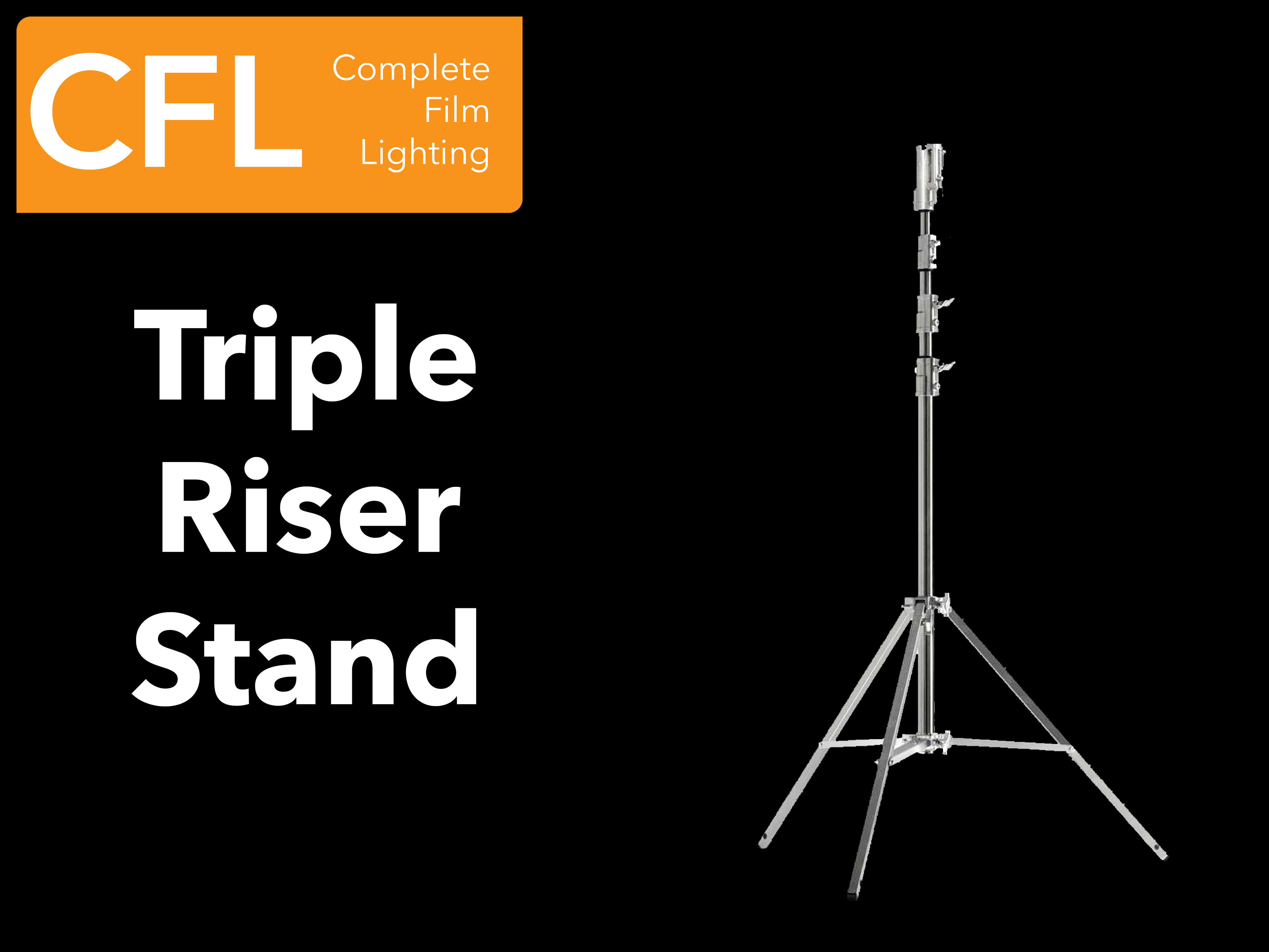 Triple riser stand