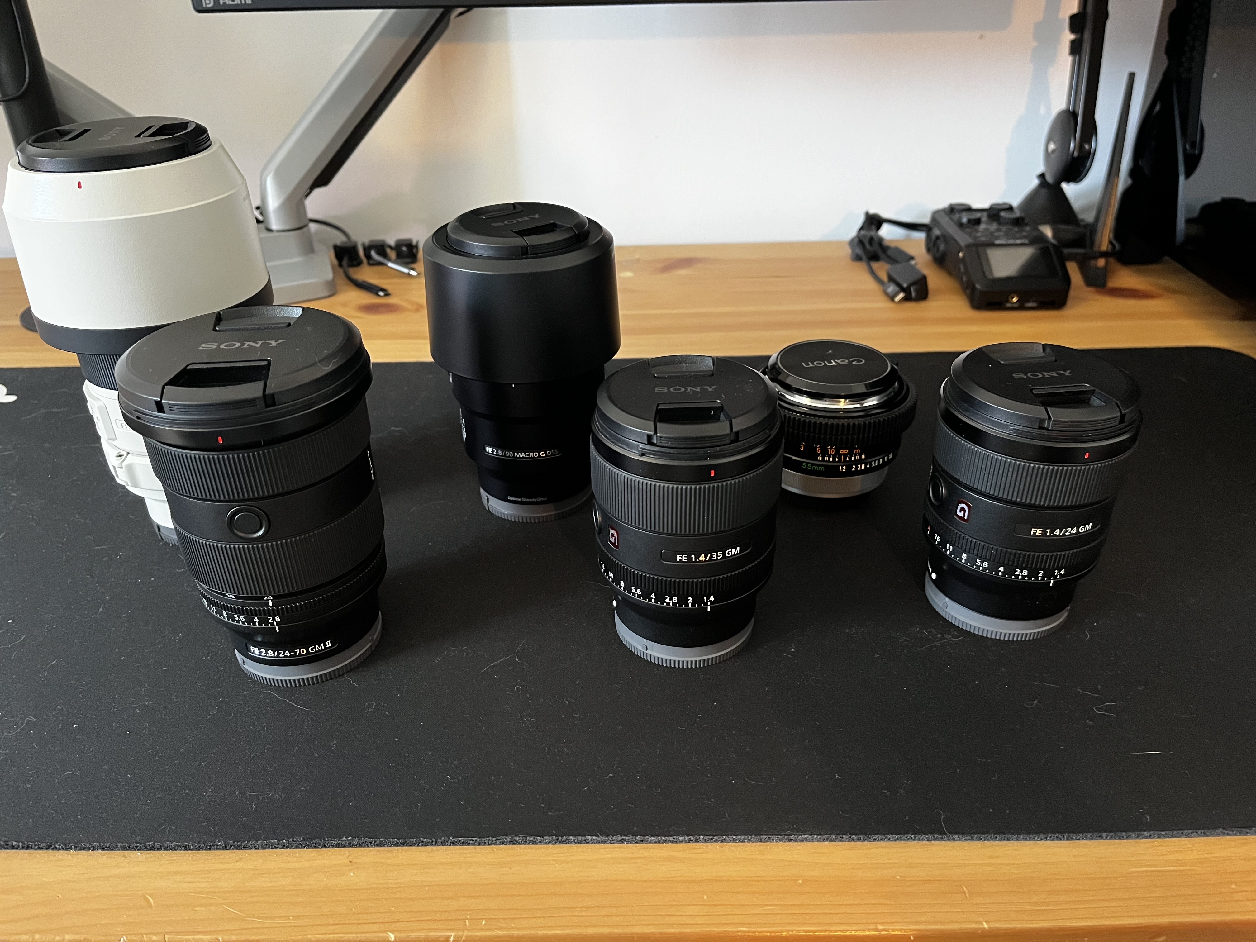My lens set for sony e-mount full frame mirrorless