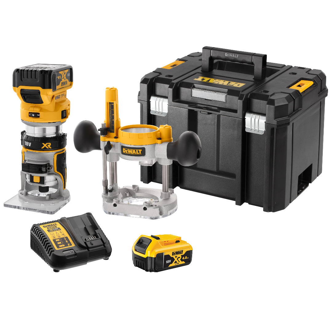 Håndoverfres/kantfres dewalt 18v