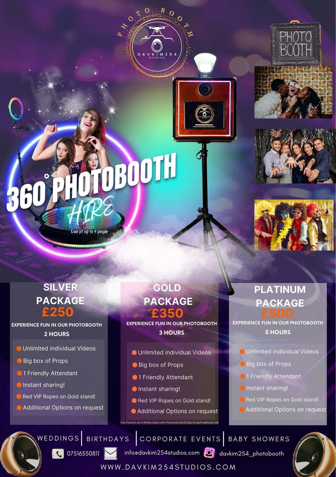 360 photo booth hire (events & parties)