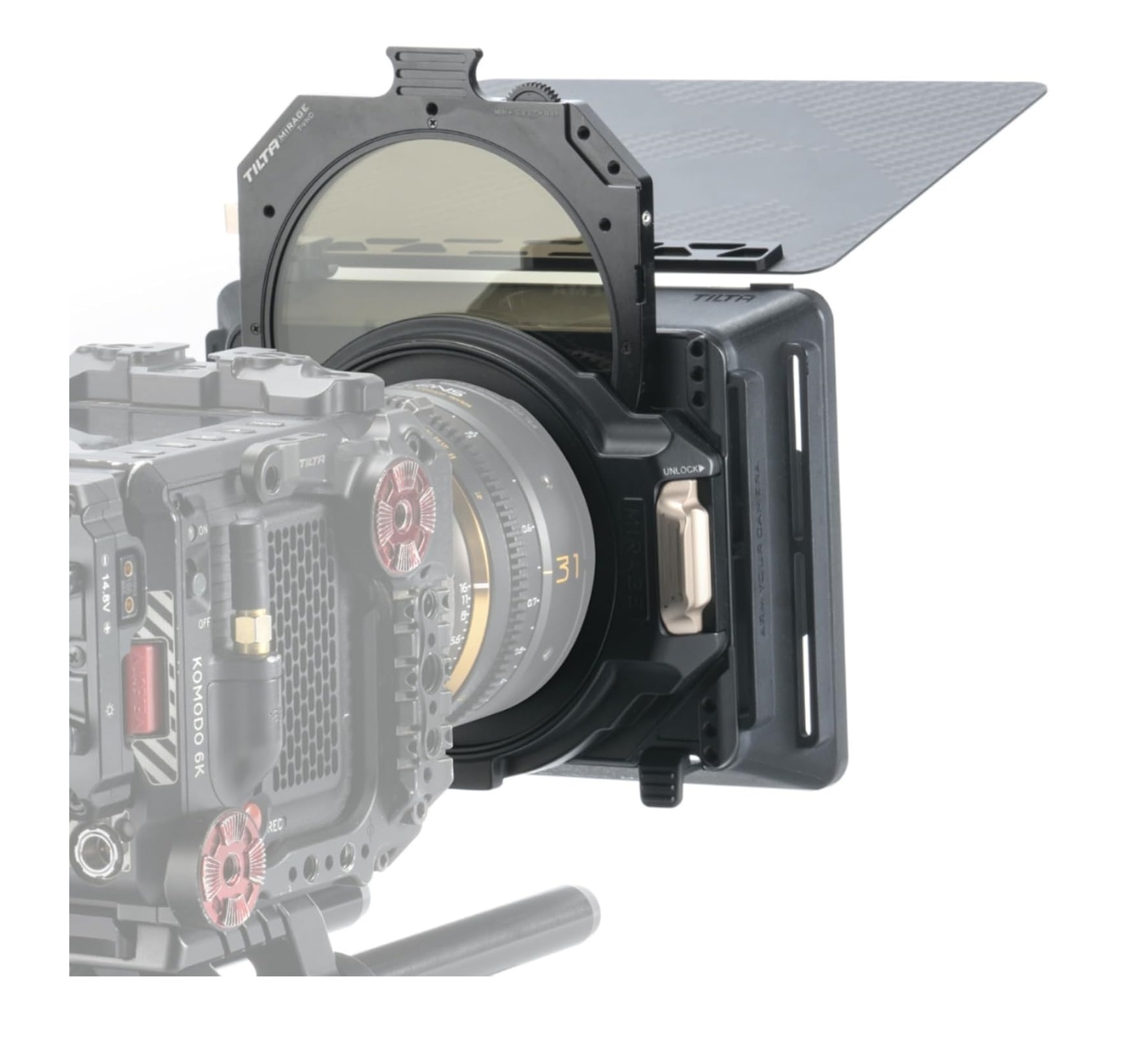 Tilta matte box - tilta mirage vnd kit – modular matte box with variable nd filter + accessories - gb