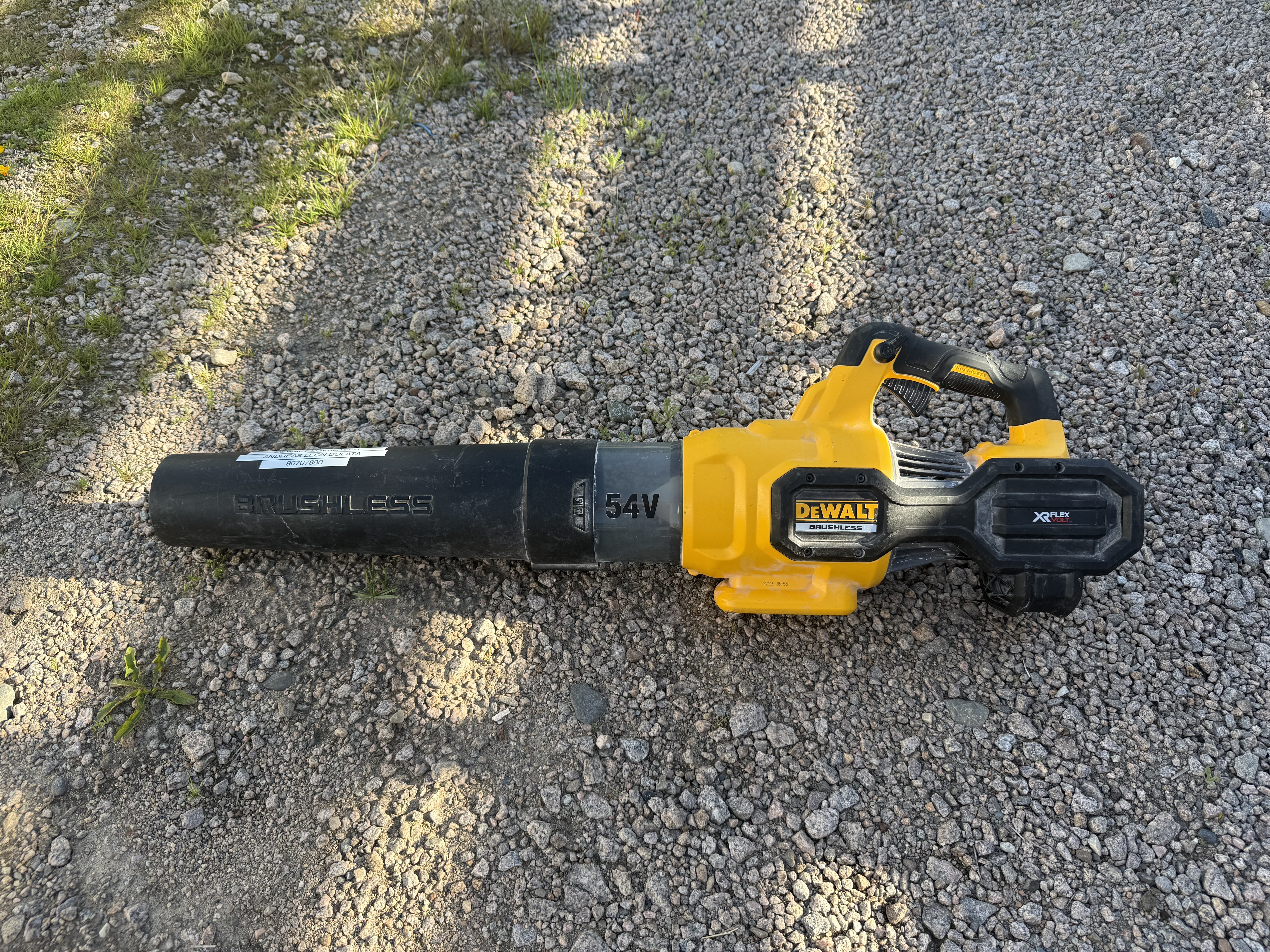 Dewalt løvblåser 54v flexvolt