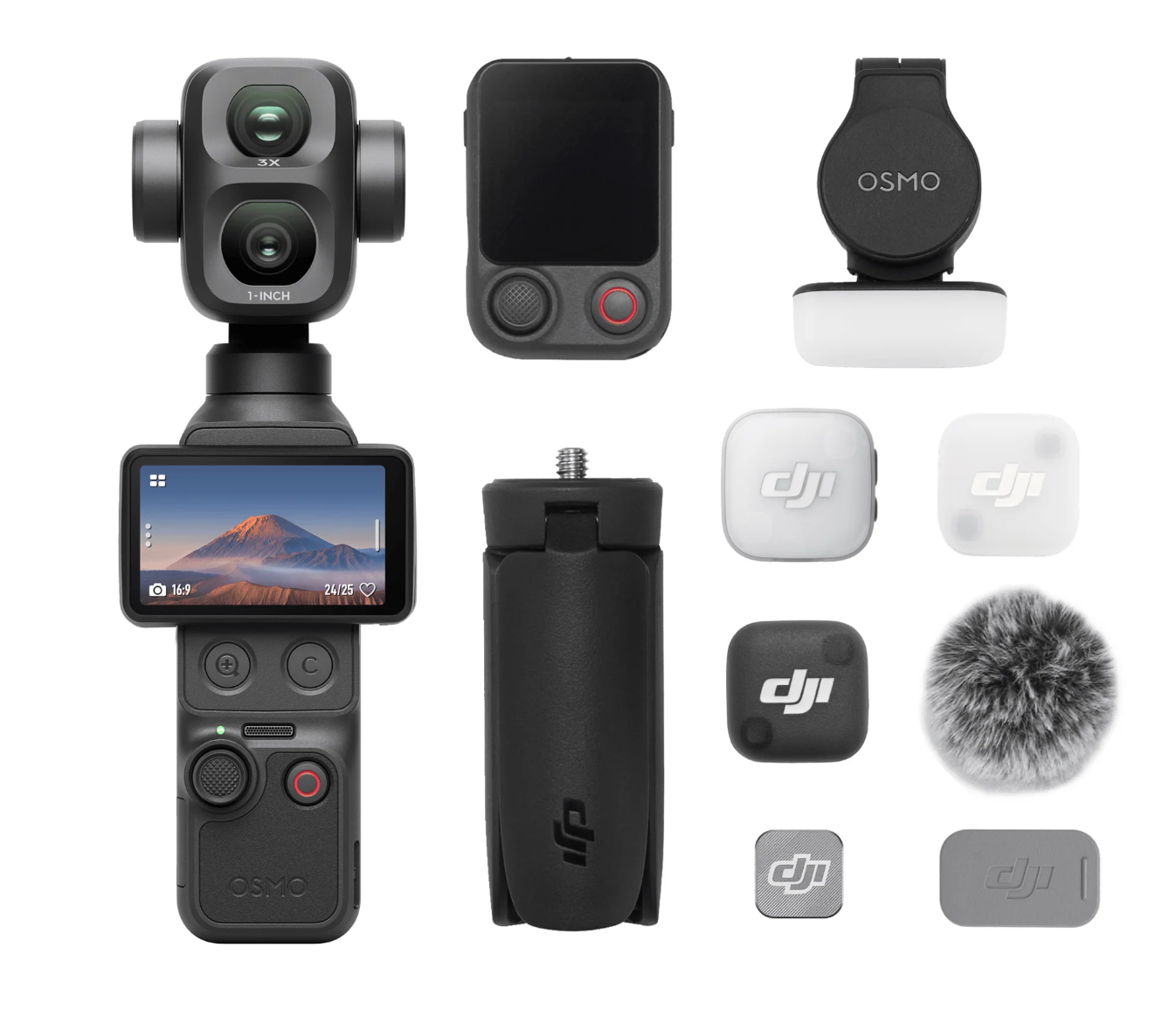 Dji osmo pocket 4p + smallrig + v-mount 