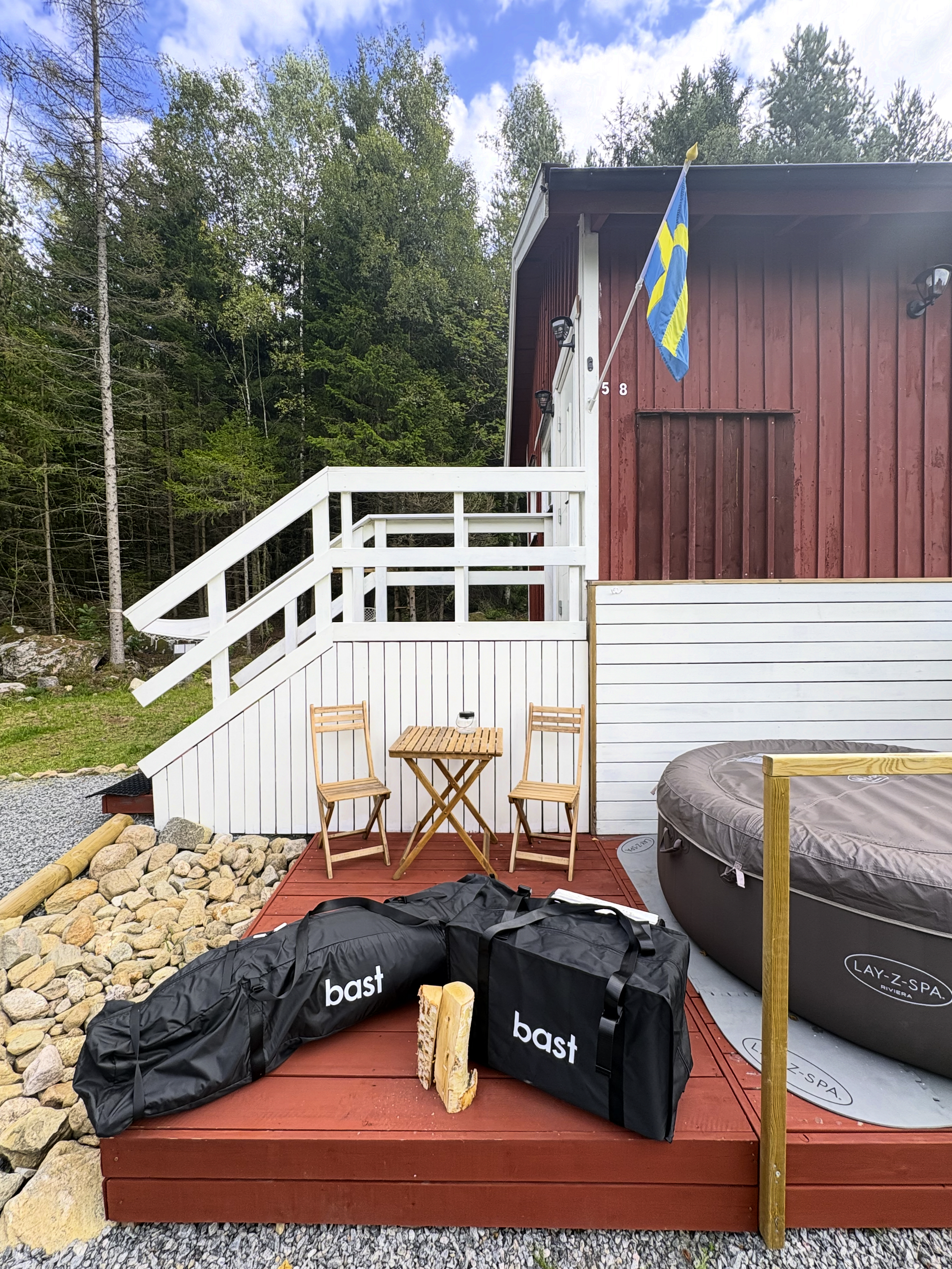 Portabel bastu – bastutält för 2–4 personer