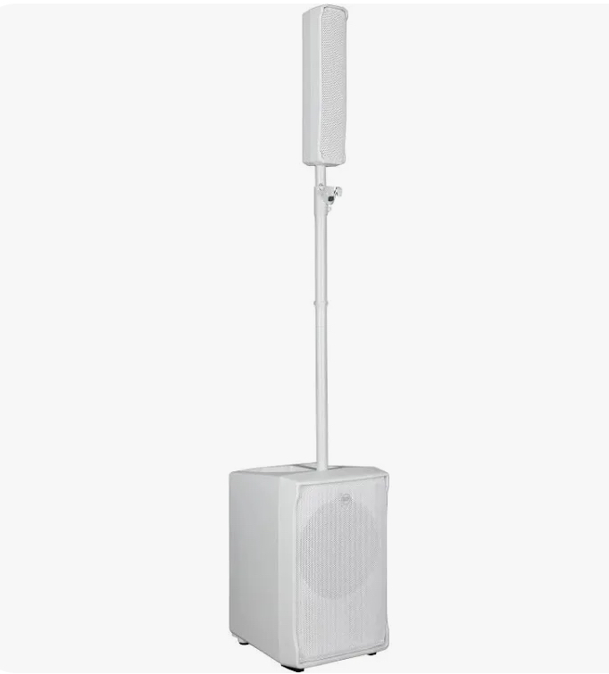 Single rcf evox active portable array pa system evox j white
