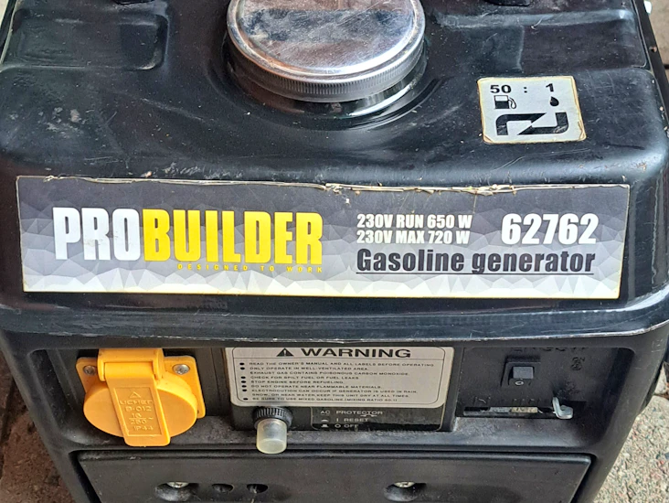 Elverk probuilder 230v/650w bensin