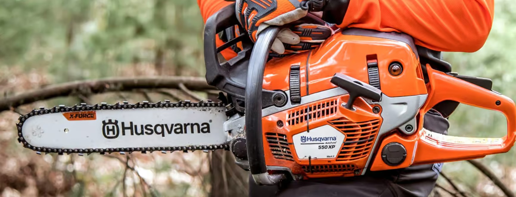 Motorsåg husqvarna 550 xpg - kraftfull motorsåg med anti-vibrations uppvärmningsbart handtag