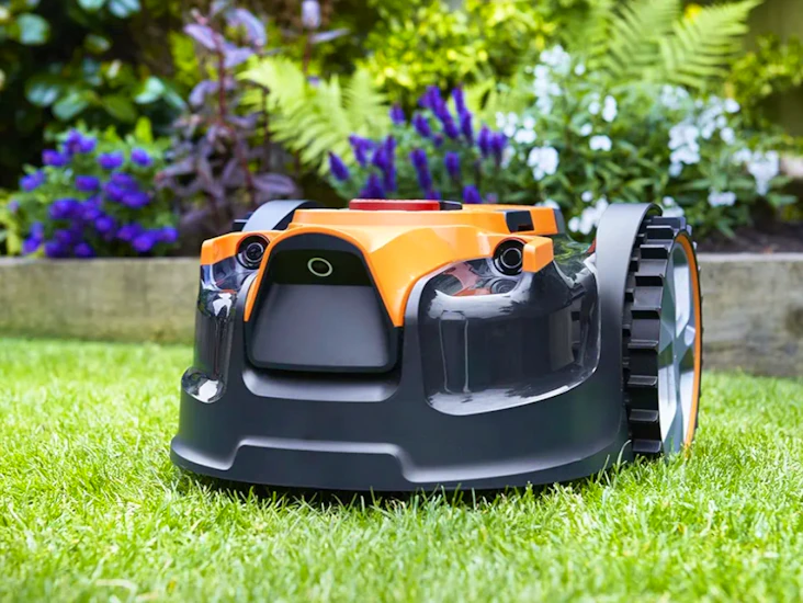New, lawnmaster vbrm16 ocumow™ drop and mow robot lawnmower with mx 24v 4.0ah lithium battery and fast charger.