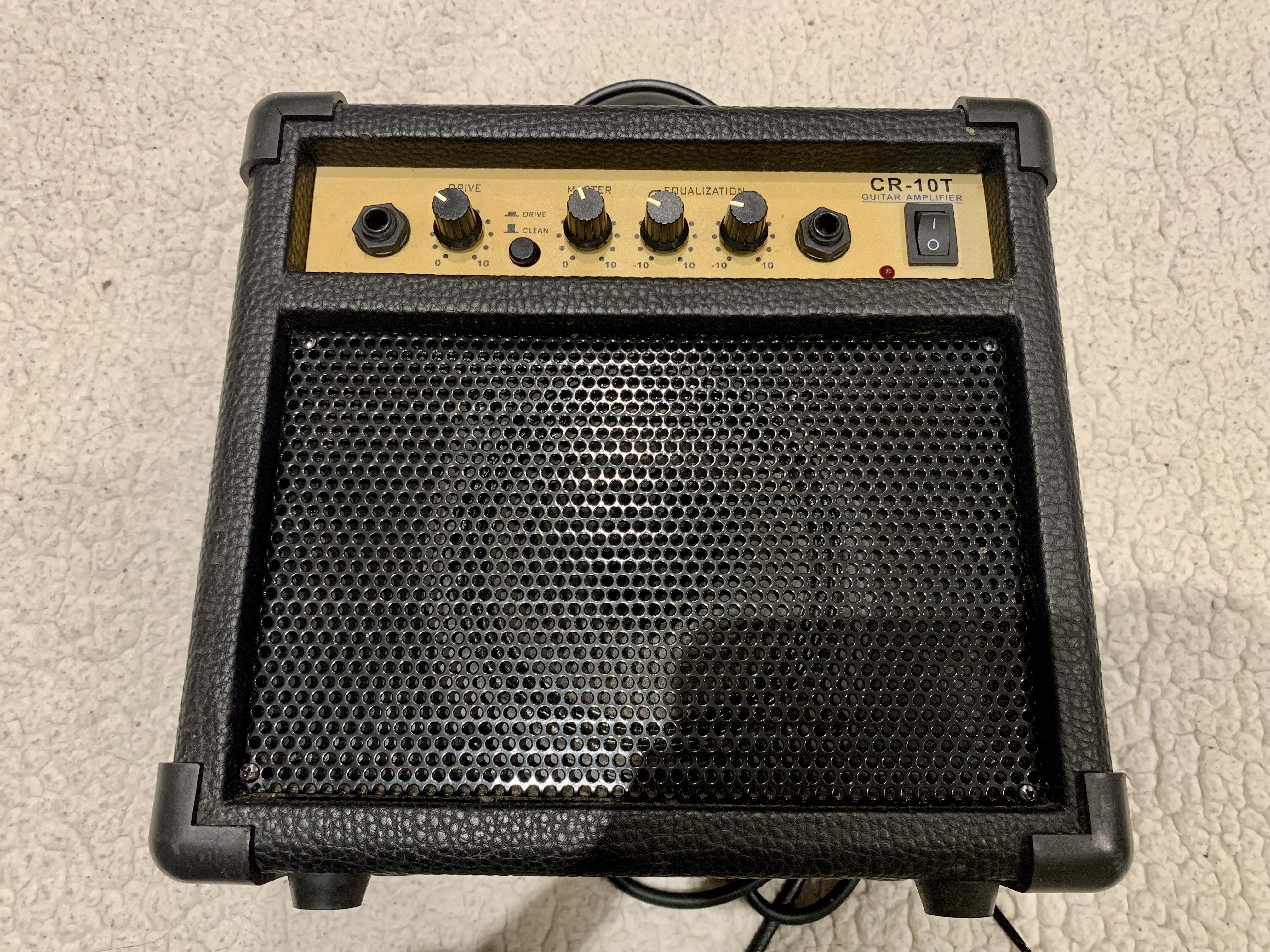 Crafter guitar amplifier cr-10t practice amp 240v black