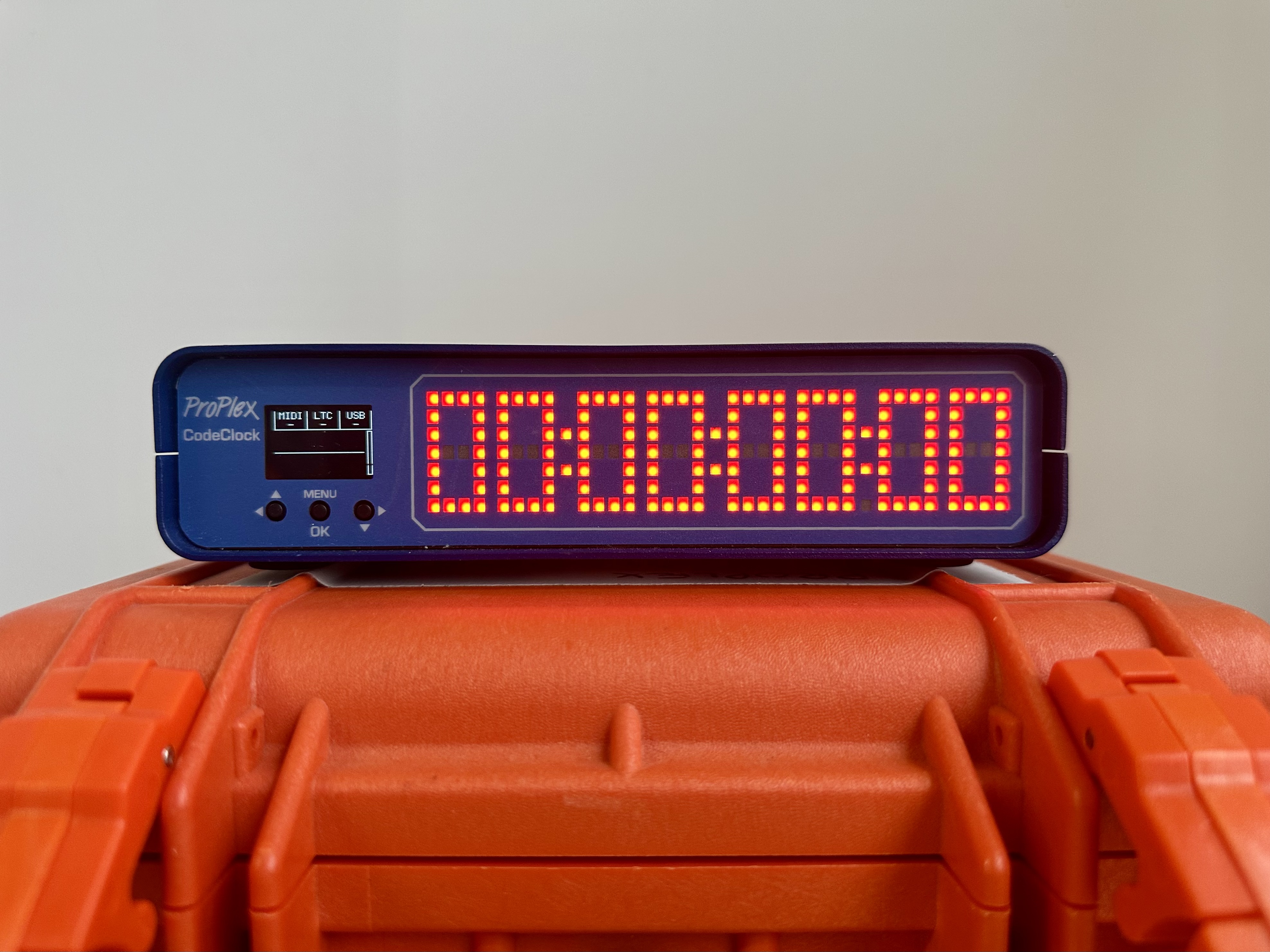 Proplex codeclock - timecode display