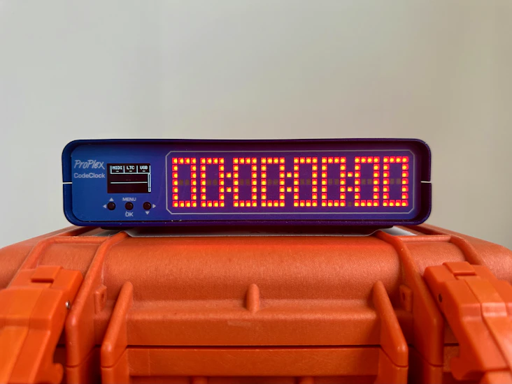 Proplex codeclock - timecode display