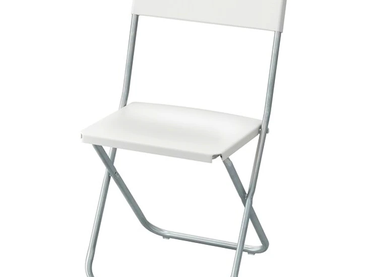 Hvite klappstoler (1-6 stk)