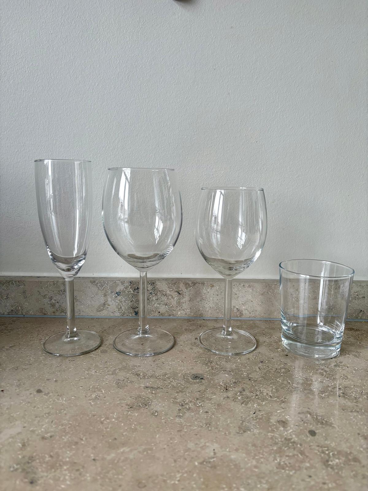 4 sorters glas 120st av varje
