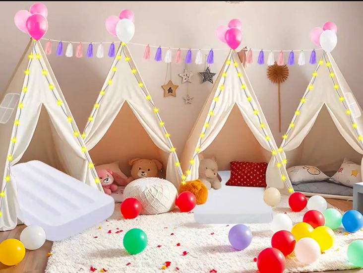 Tee pee, tent, slumber parties, pretend play